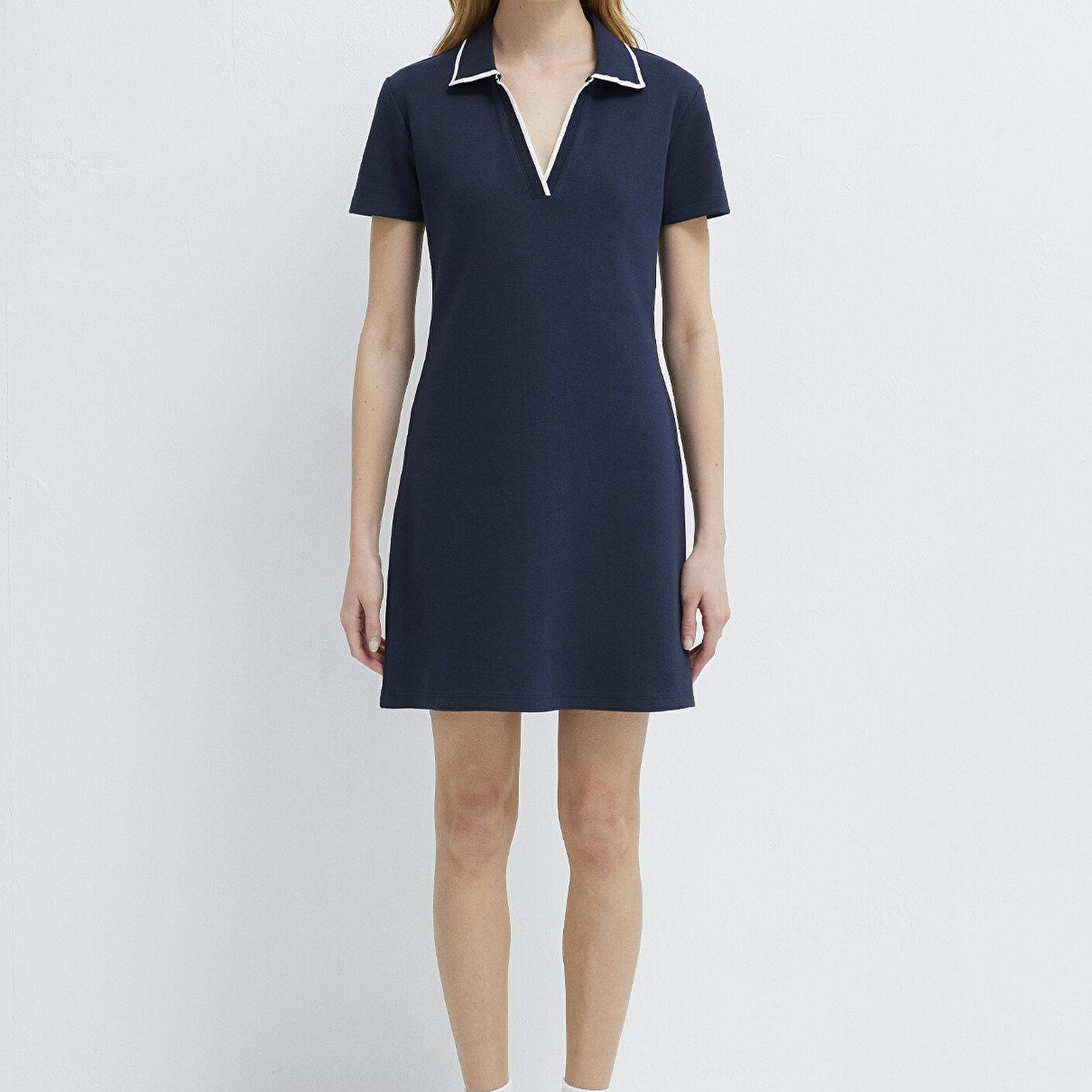Mavi Lacivert Kısa Elbise 1310775-90372