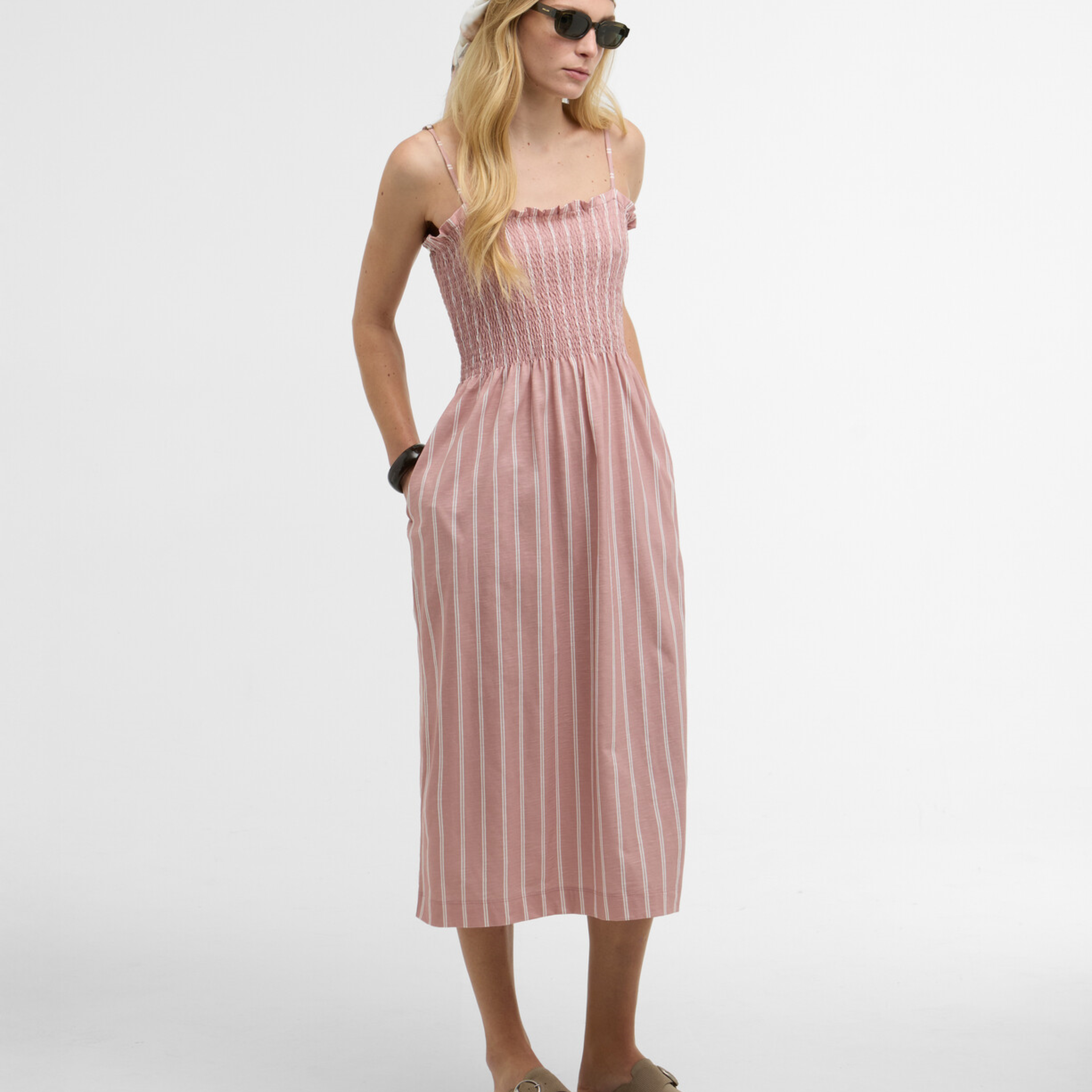 Barbour Madeline Midi Elbise