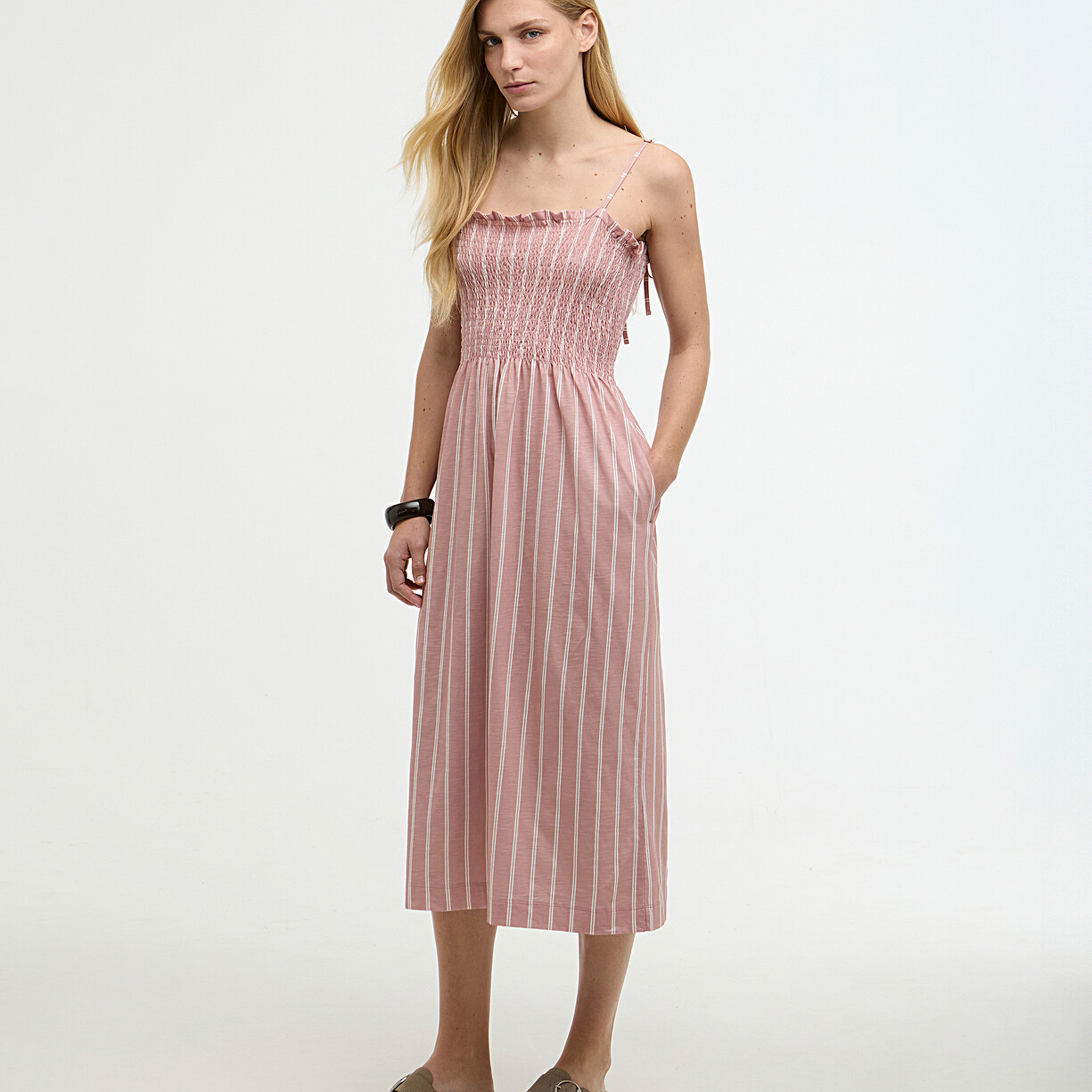 Barbour Madeline Midi Elbise