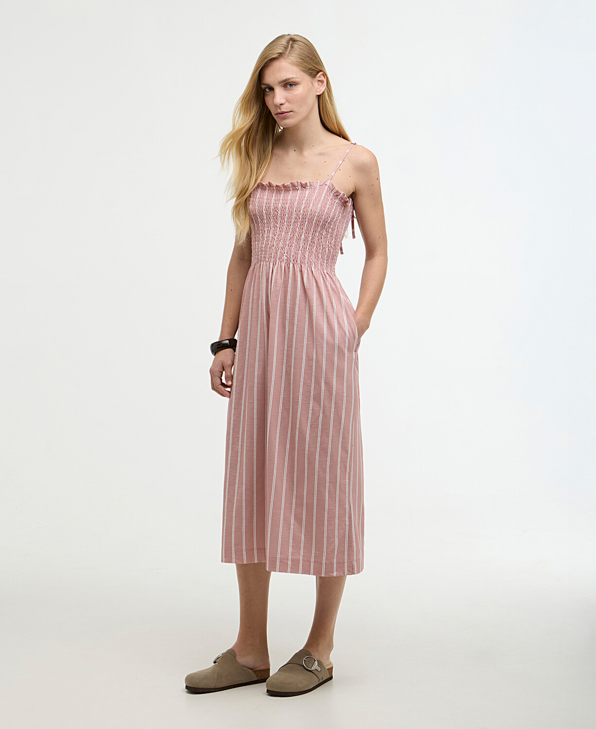 Barbour Madeline Midi Elbise