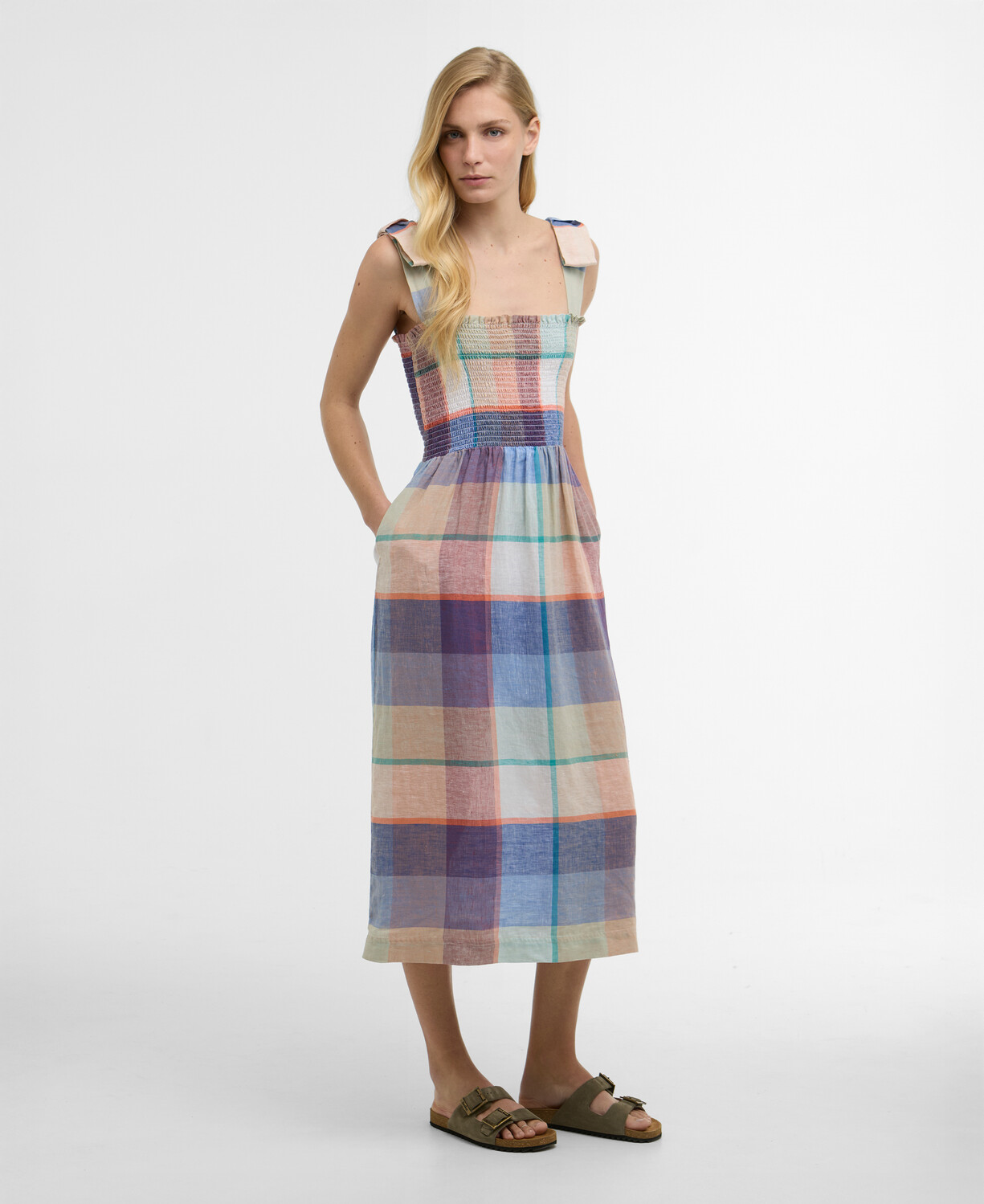 Barbour Amelie Midi Elbise