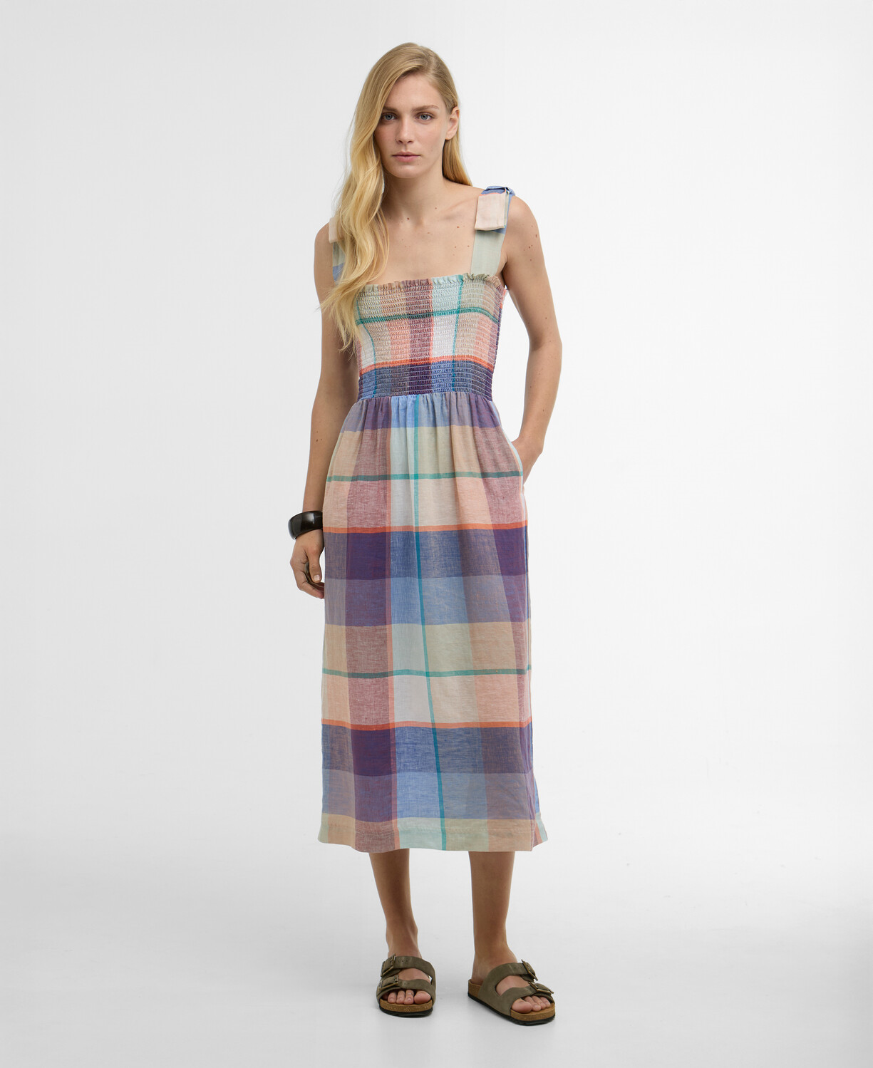 Barbour Amelie Midi Elbise