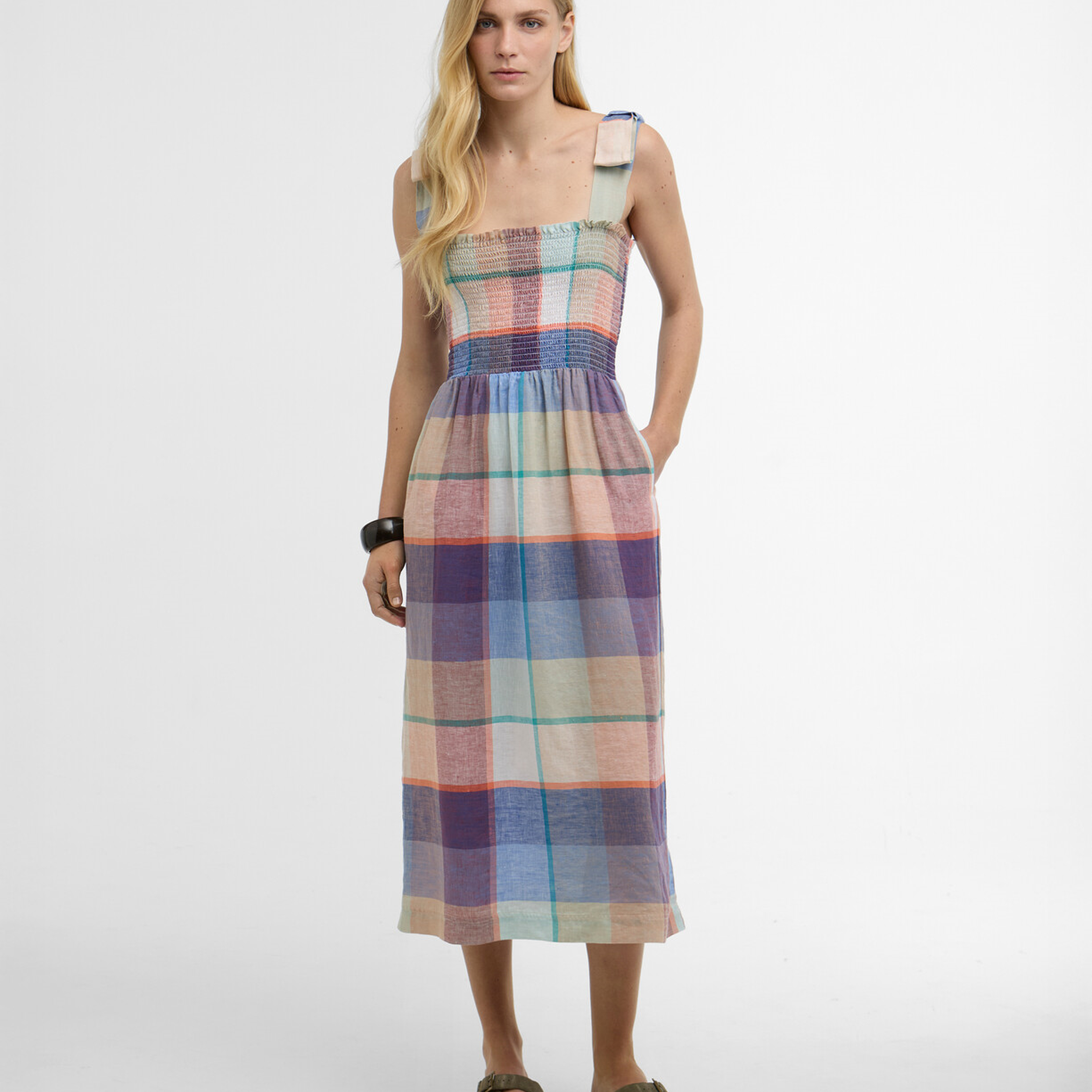 Barbour Amelie Midi Elbise