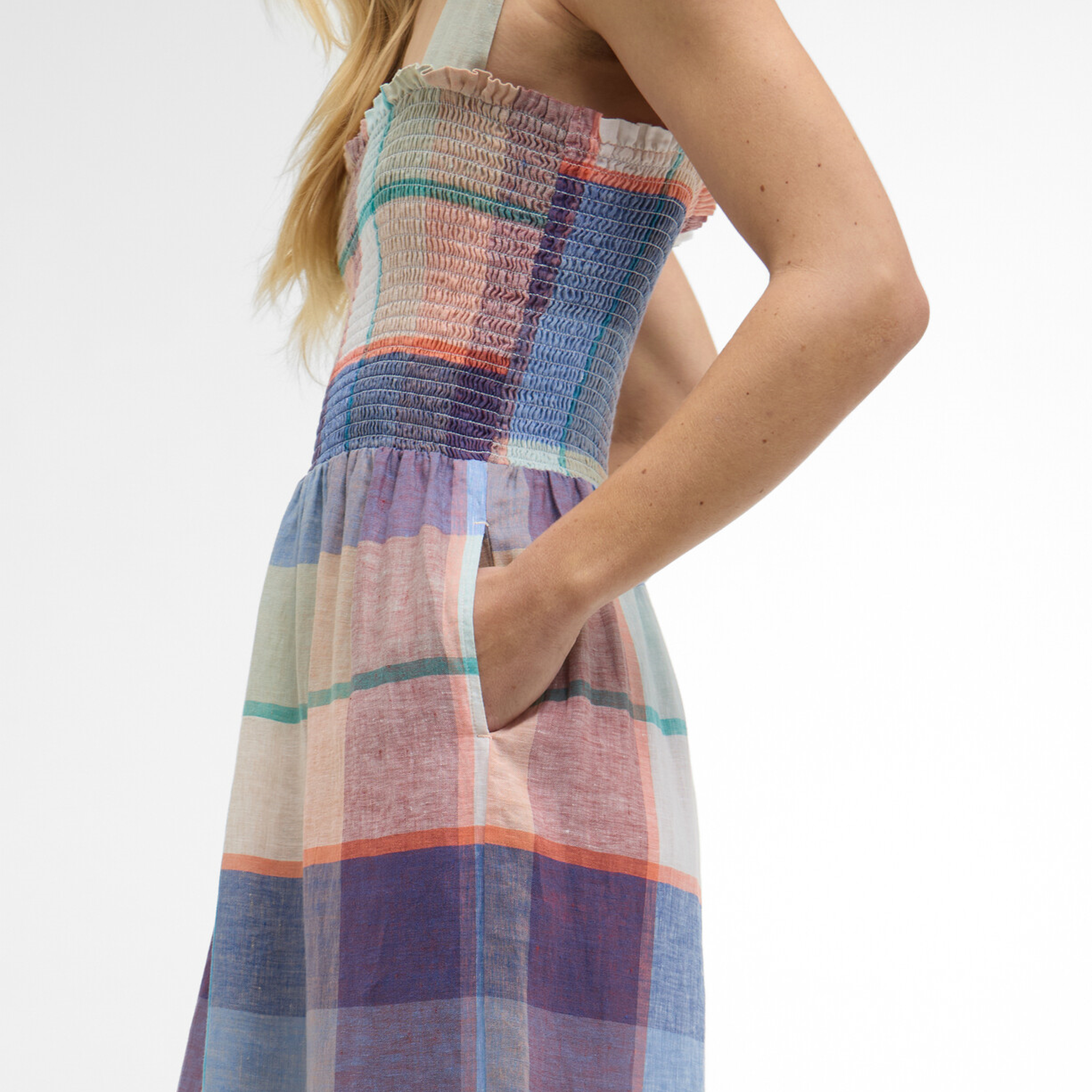 Barbour Amelie Midi Elbise