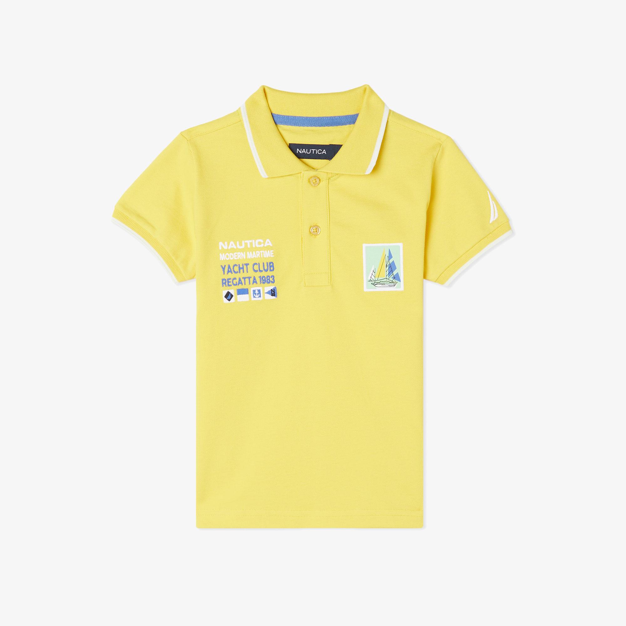 Nautica Erkek Çocuk Sarı Regular Fit Polo Yaka T-Shirt