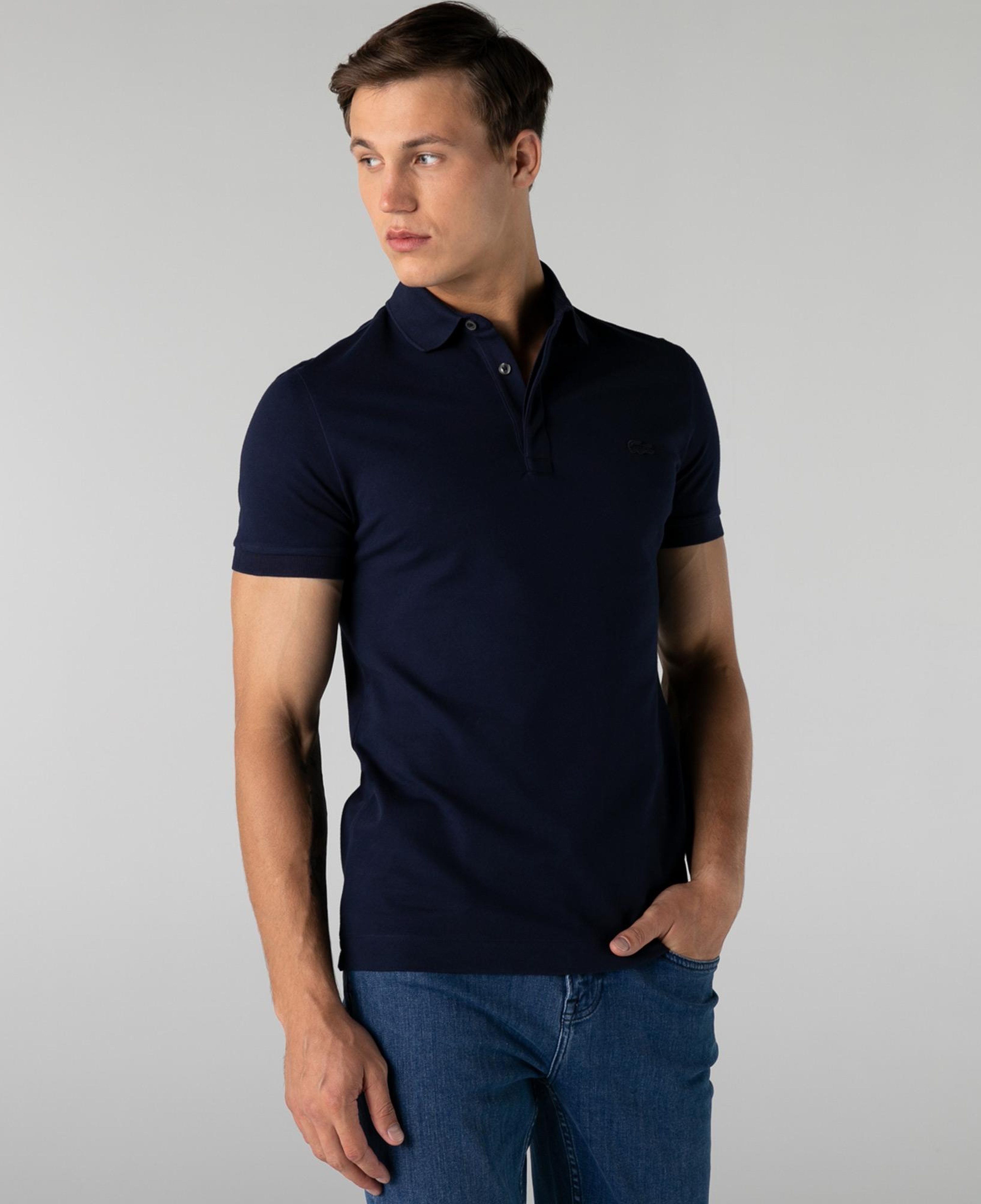 Lacoste Paris Erkek Regular Fit Lacivert Polo