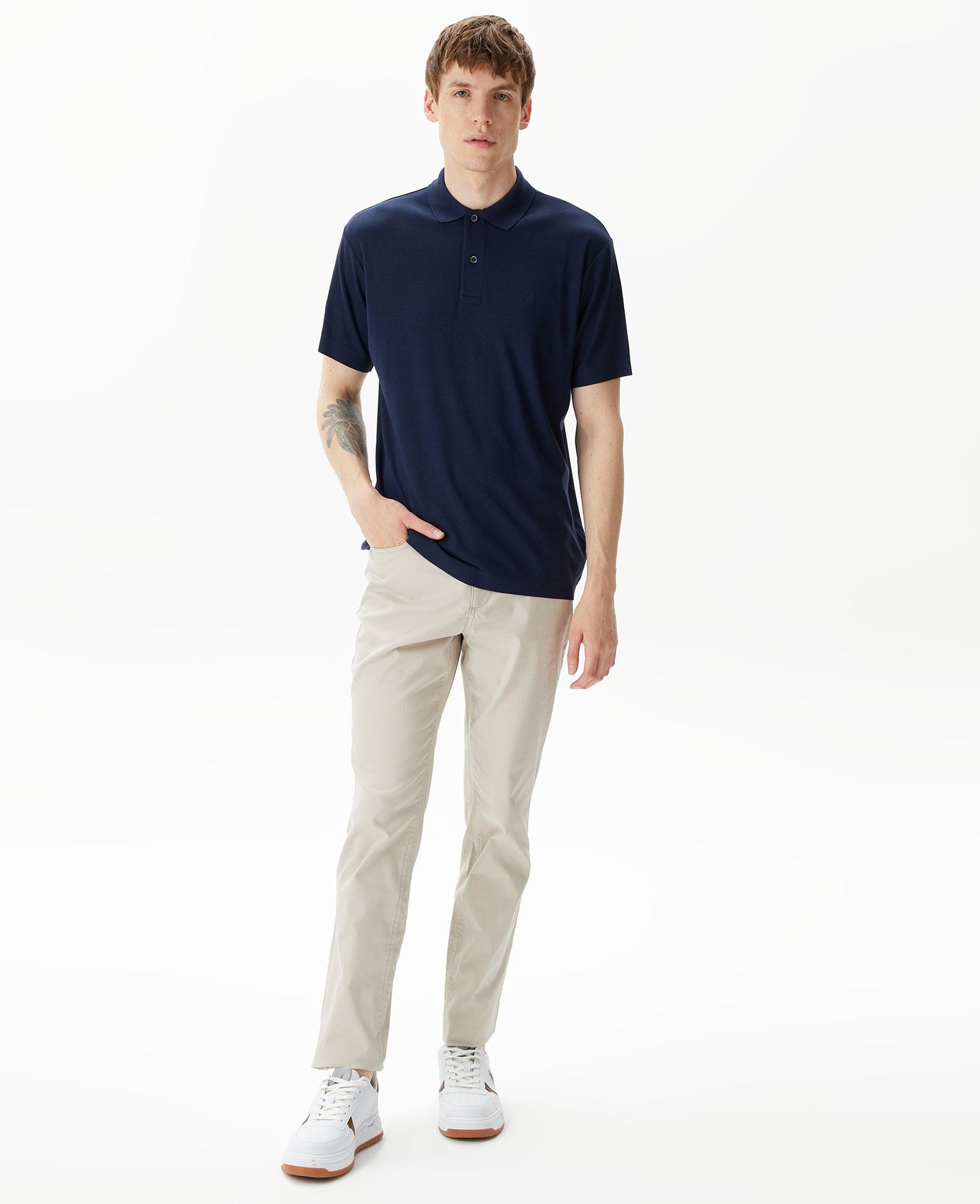 Nautica Erkek Lacivert Classic Fit Kısa Kollu Polo Yaka T-Shirt