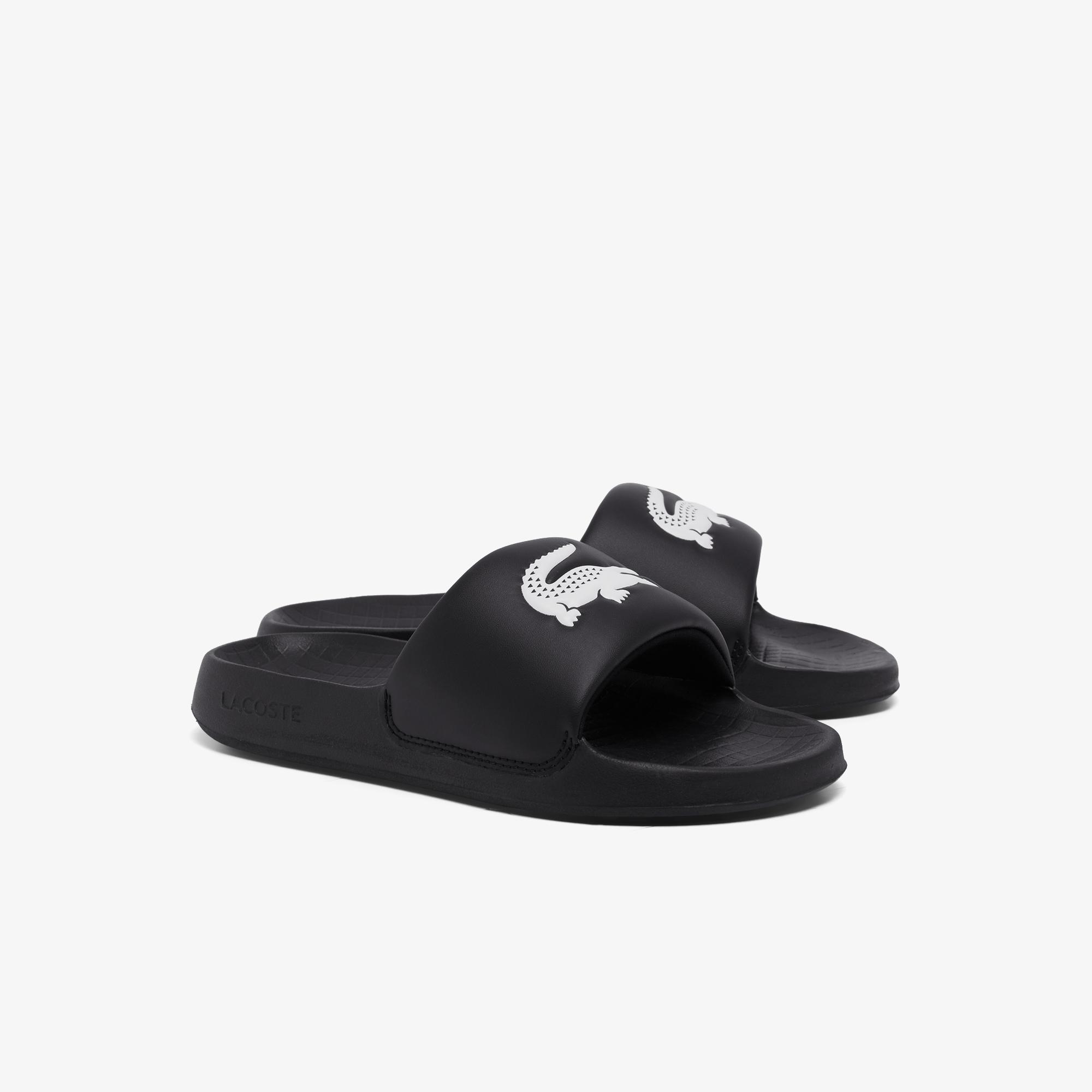 Lacoste Siyah Lacoste Serve Slide Kadın Terlik