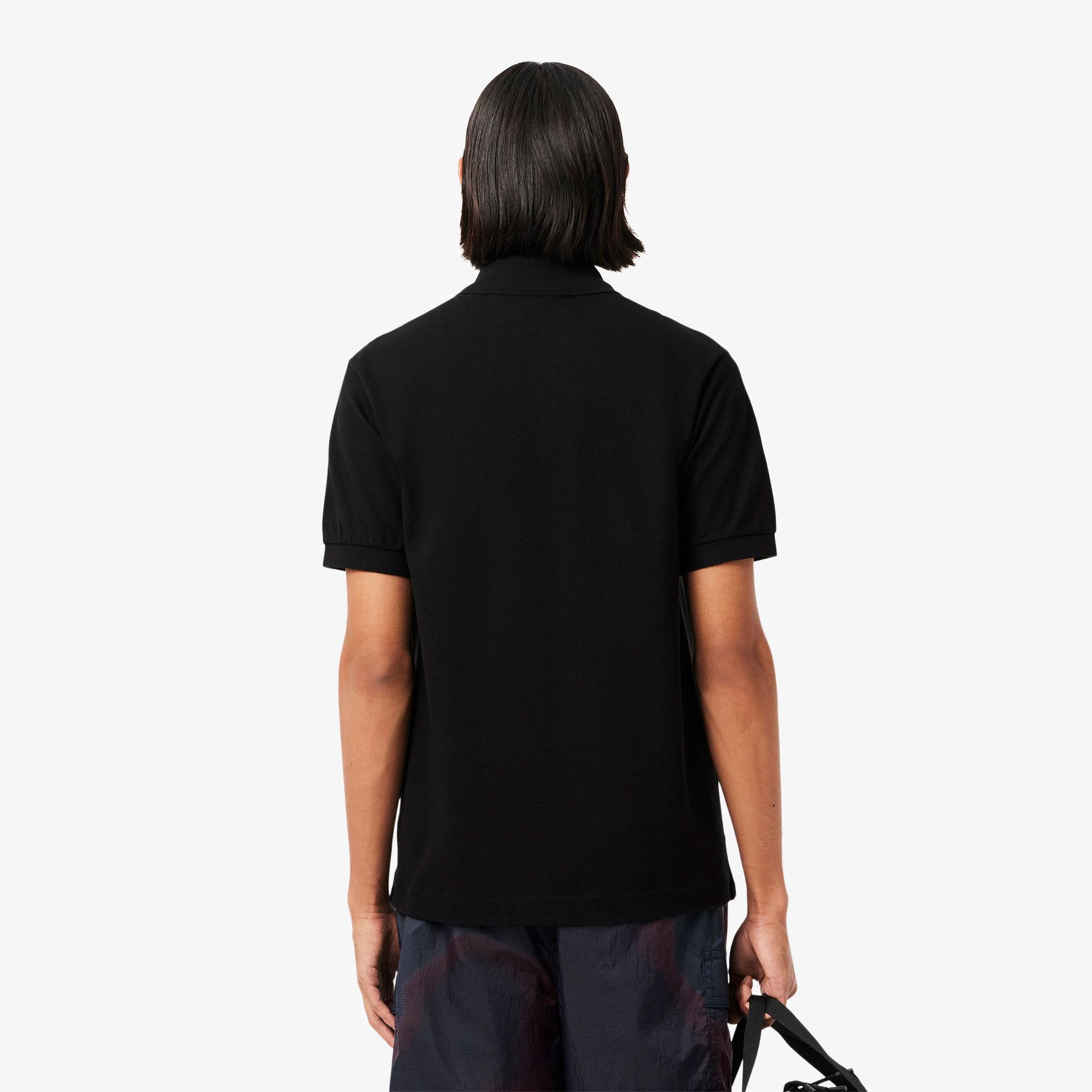L.12.12 Erkek Classic Fit Siyah Polo