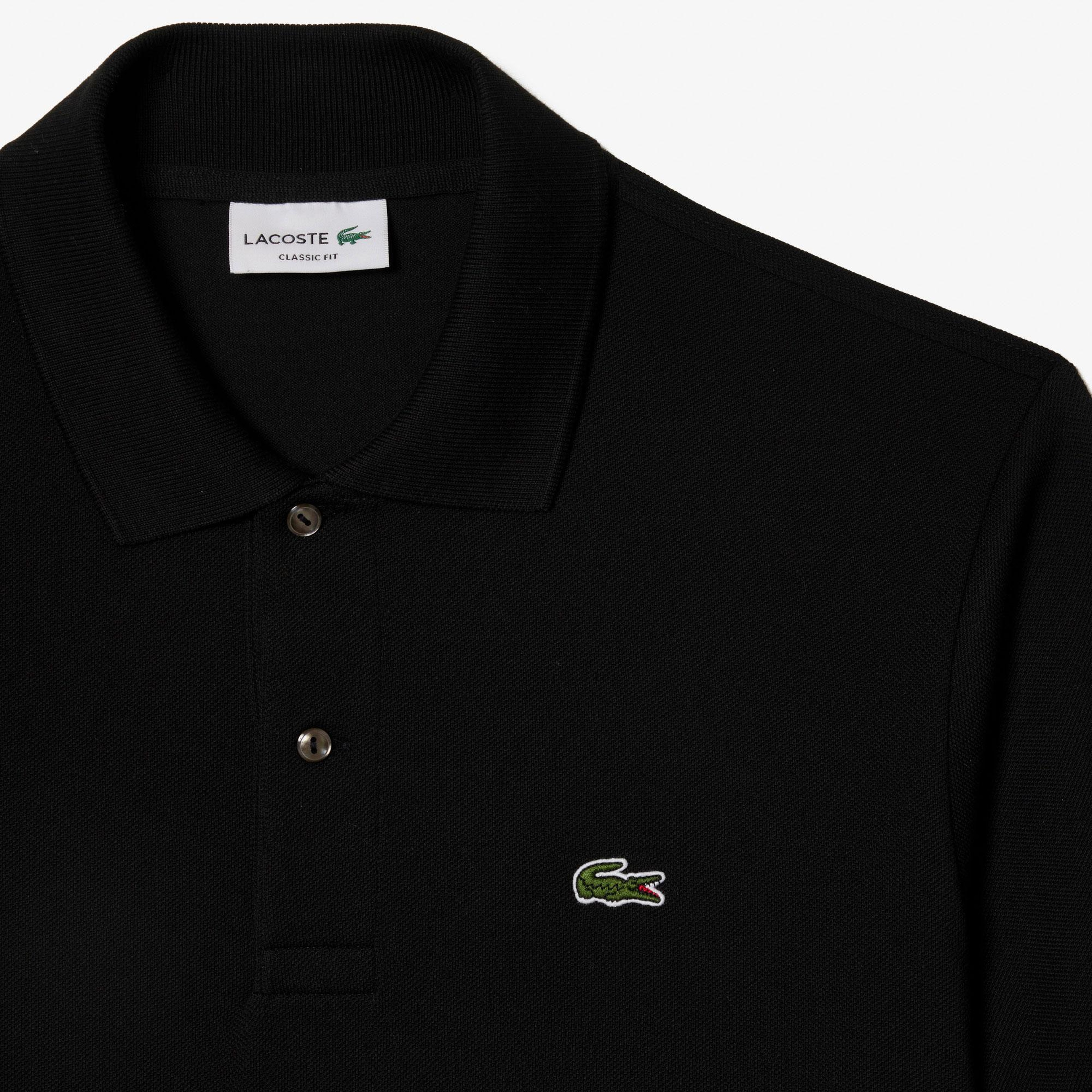 L.12.12 Erkek Classic Fit Siyah Polo