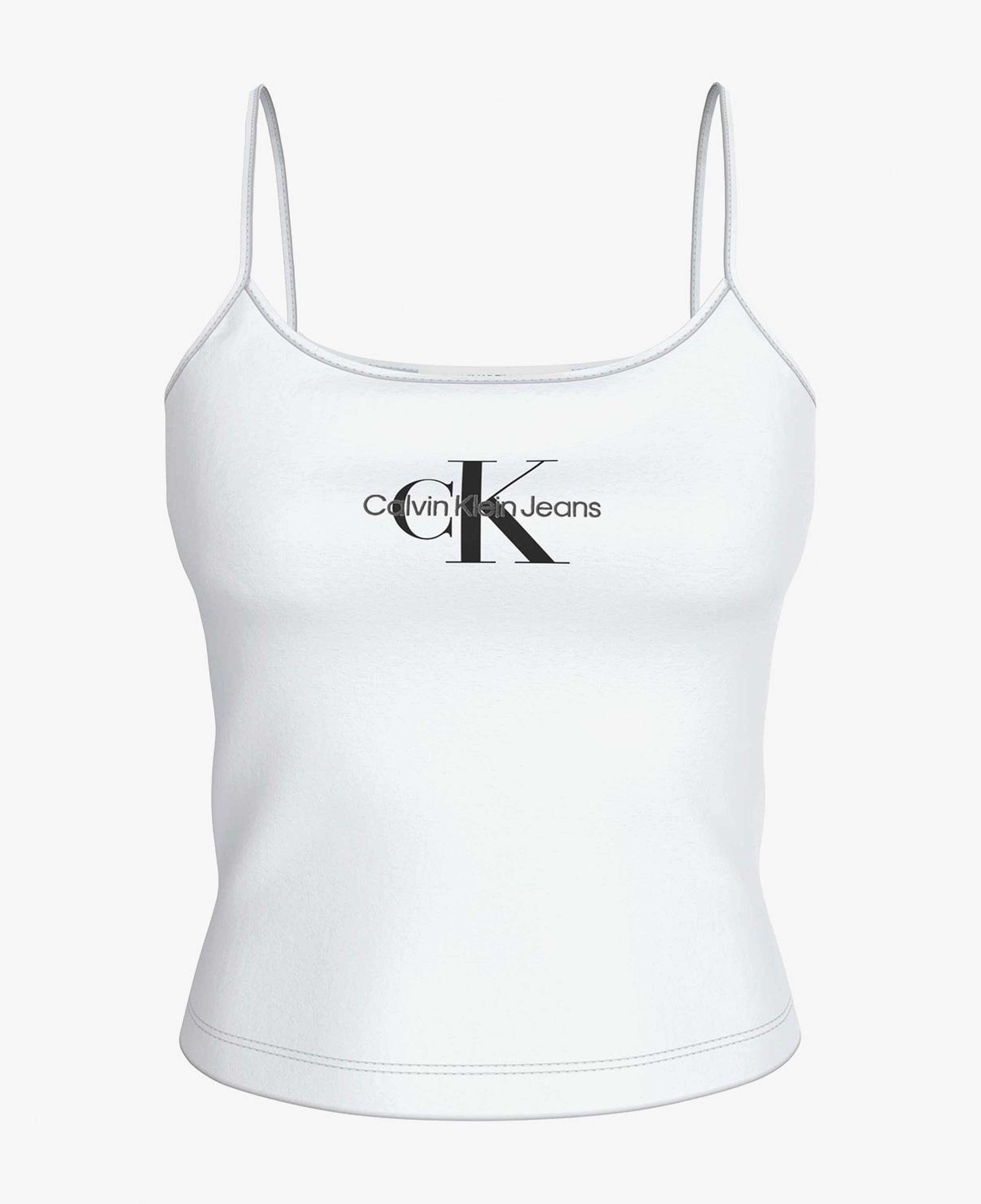 Calvin Klein Jeans Monologo Kadın Beyaz Bluz