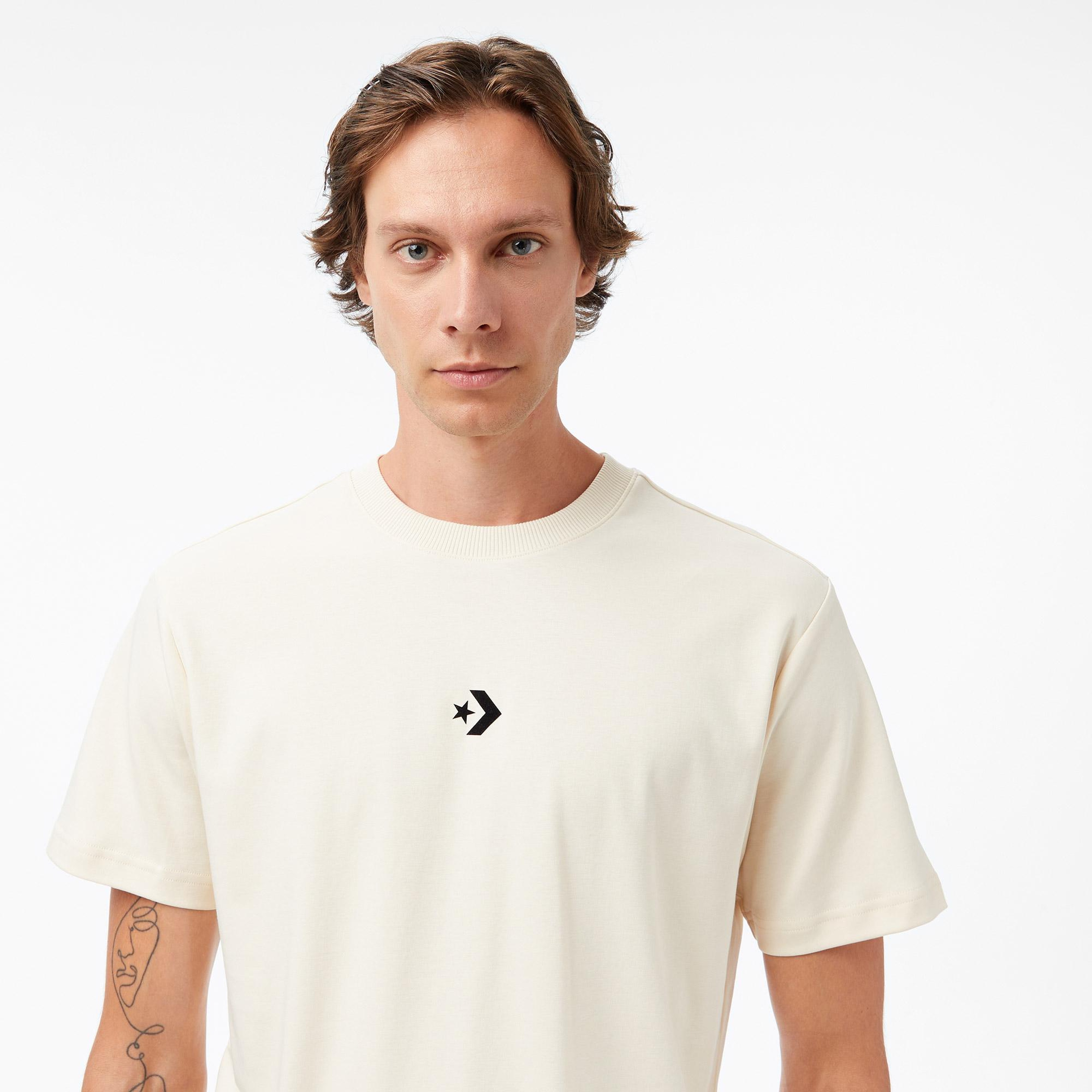 Converse Erkek Krem T-Shirt