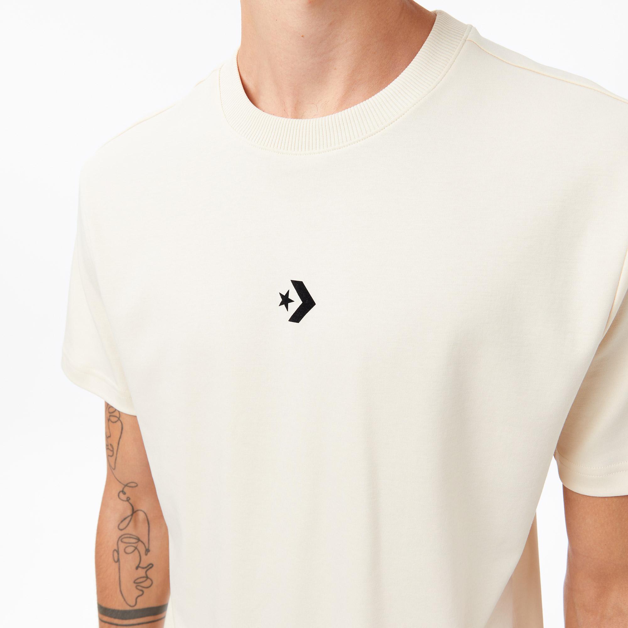 Converse Erkek Krem T-Shirt