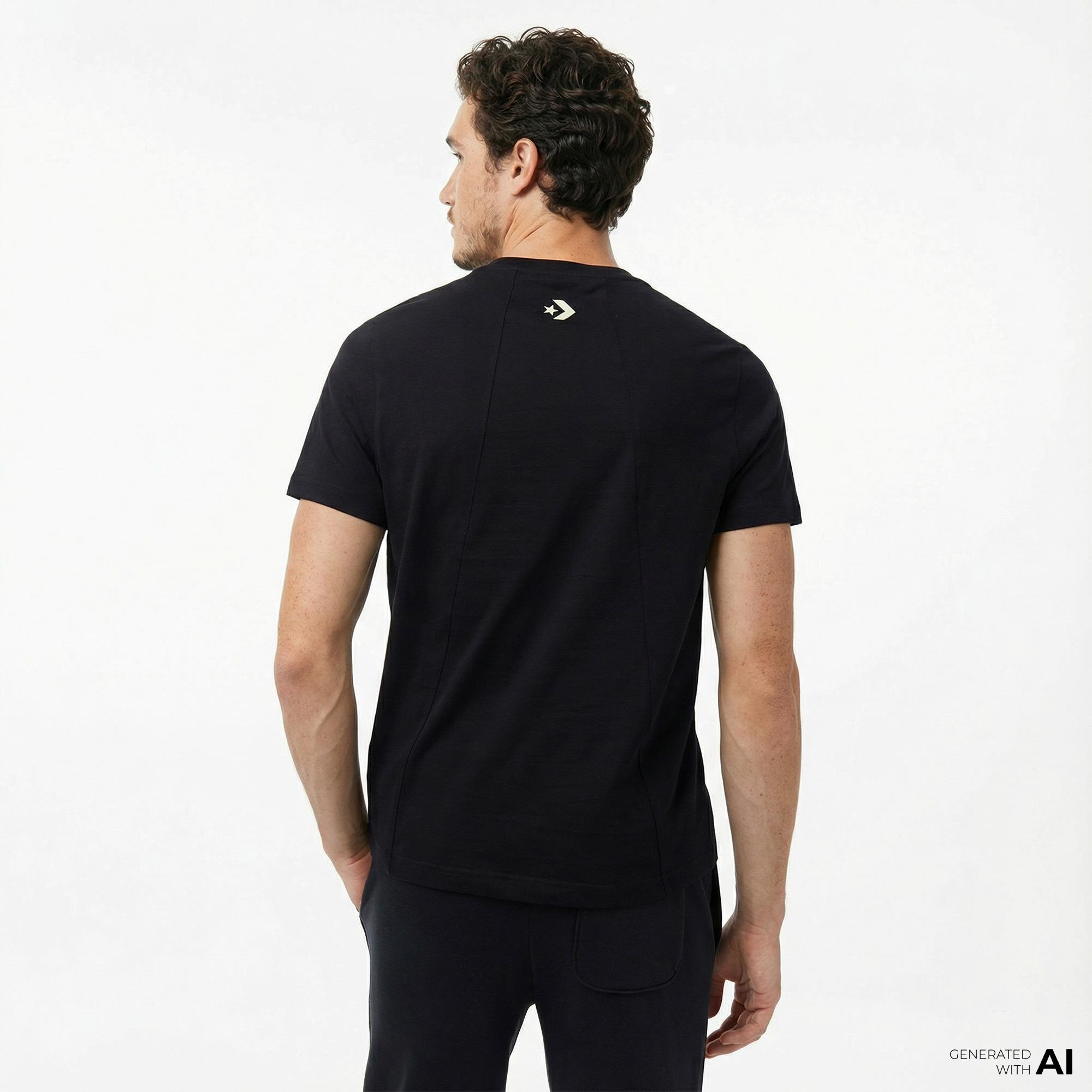 Converse Erkek Siyah T-Shirt