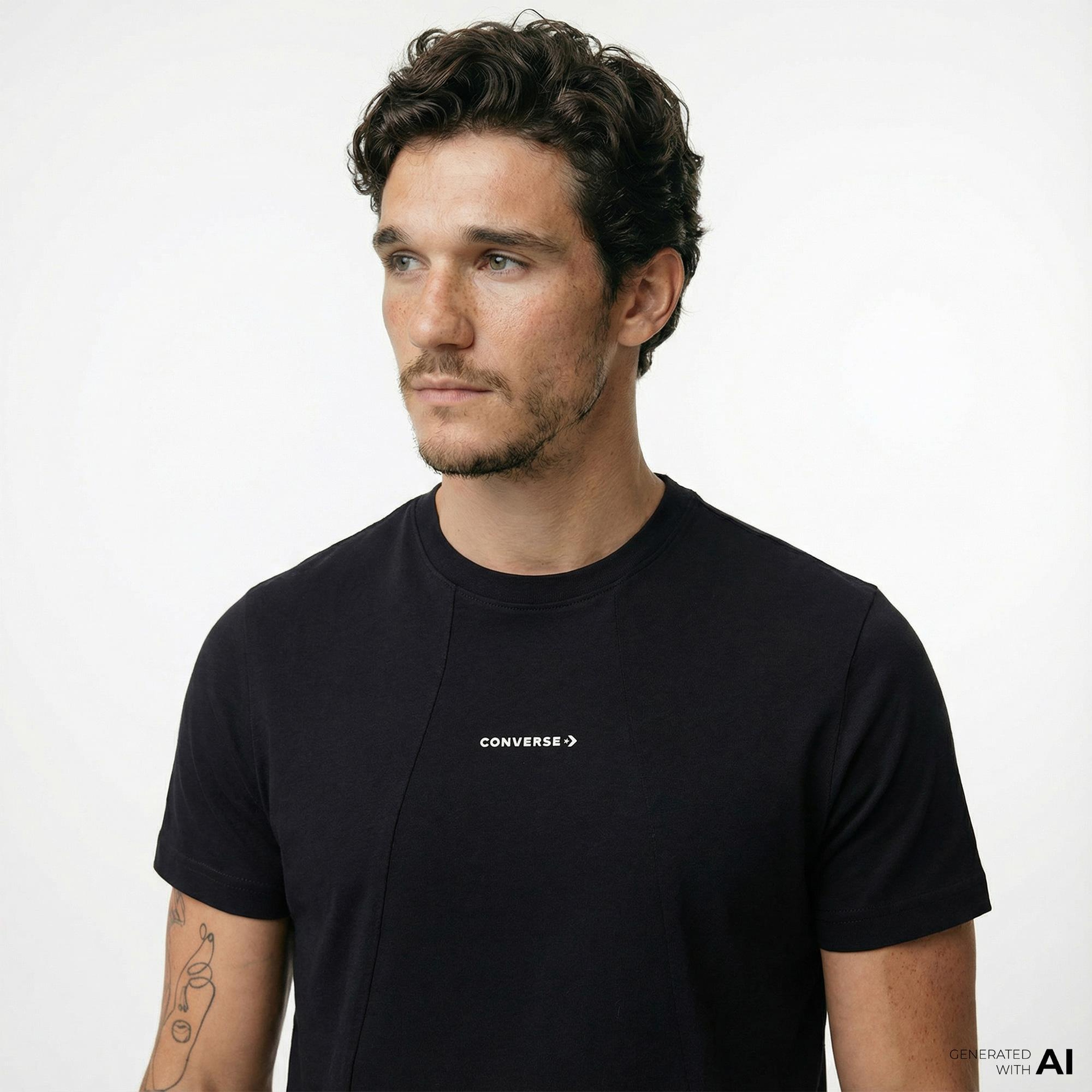 Converse Erkek Siyah T-Shirt