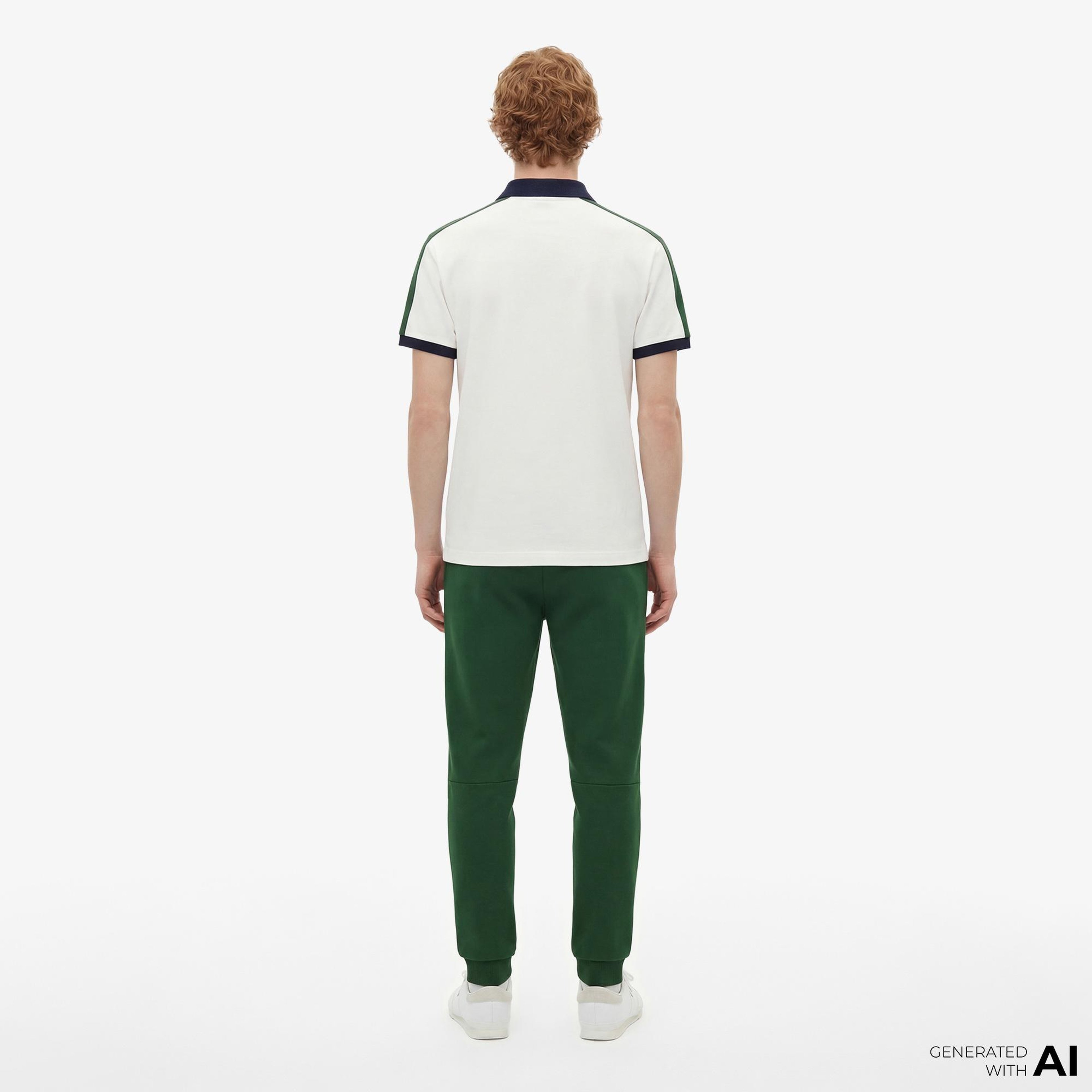 Lacoste Erkek Regular Fit Renk Bloklu Beyaz Polo
