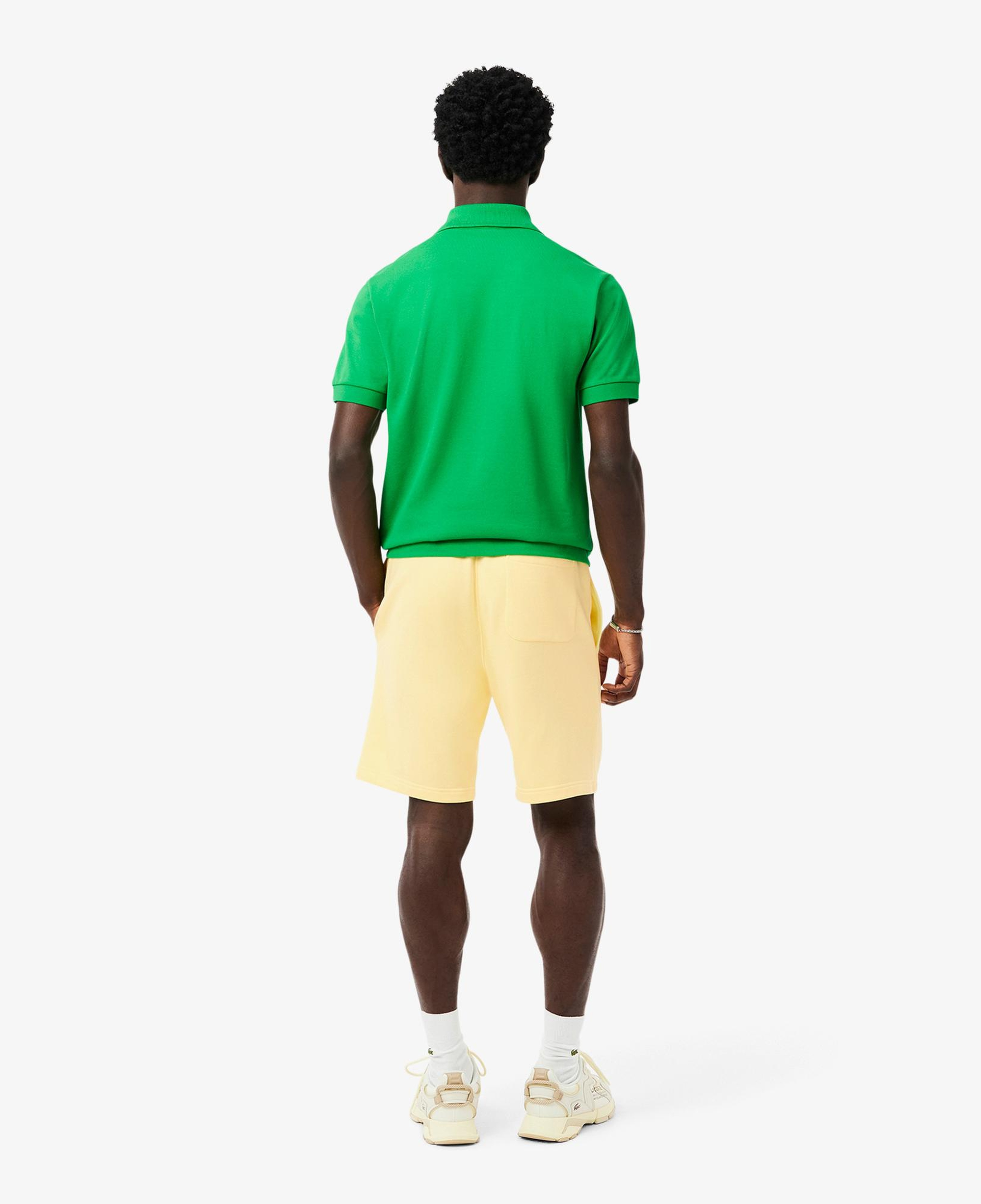 Lacoste Graphic Print Fleece Erkek Sarı Şort