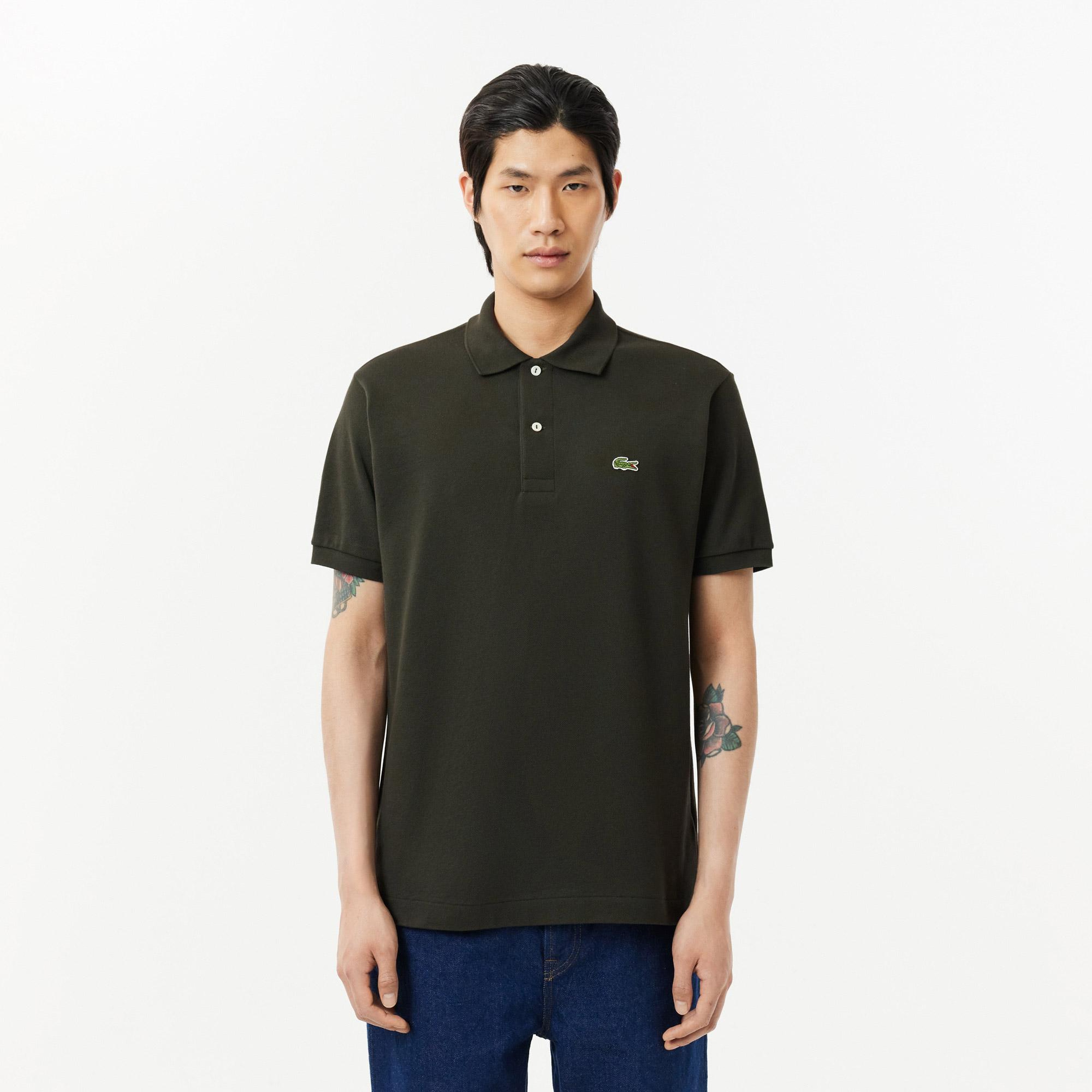 L.12.12 Erkek Classic Fit Haki Polo