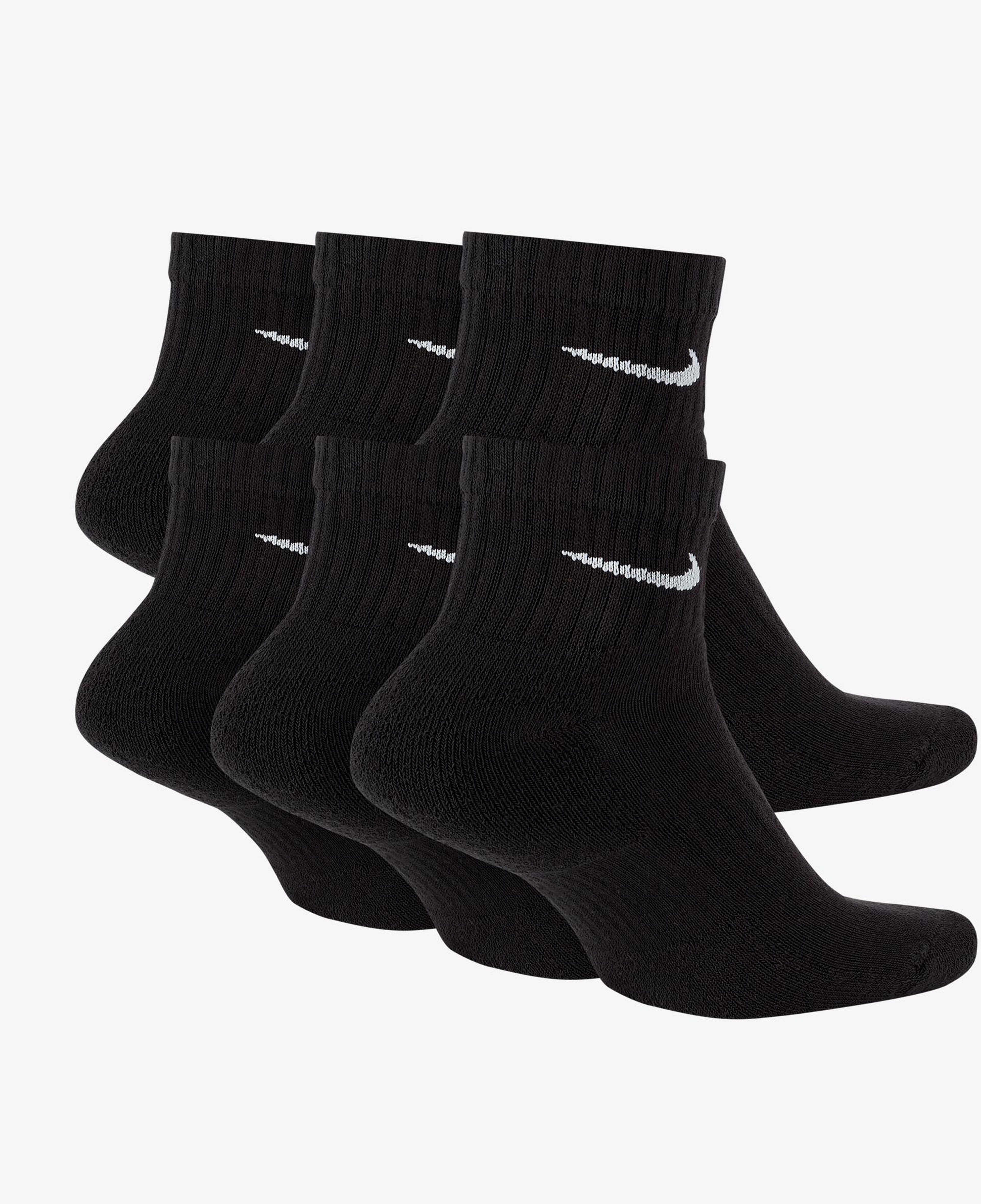 Nike Everyday Cush 6'lı Unisex Siyah Çorap