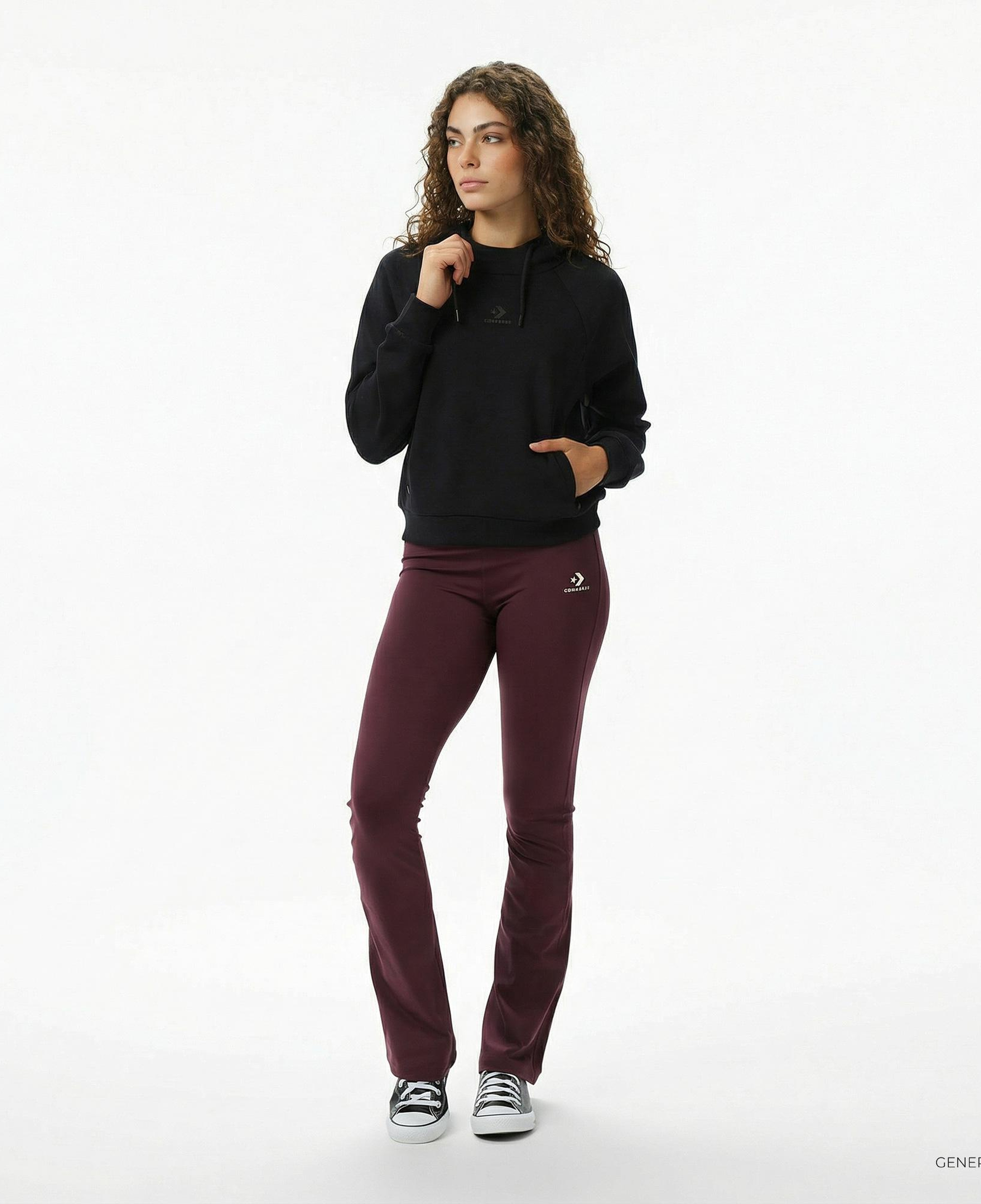 Converse Kadın Siyah Sweatshirt