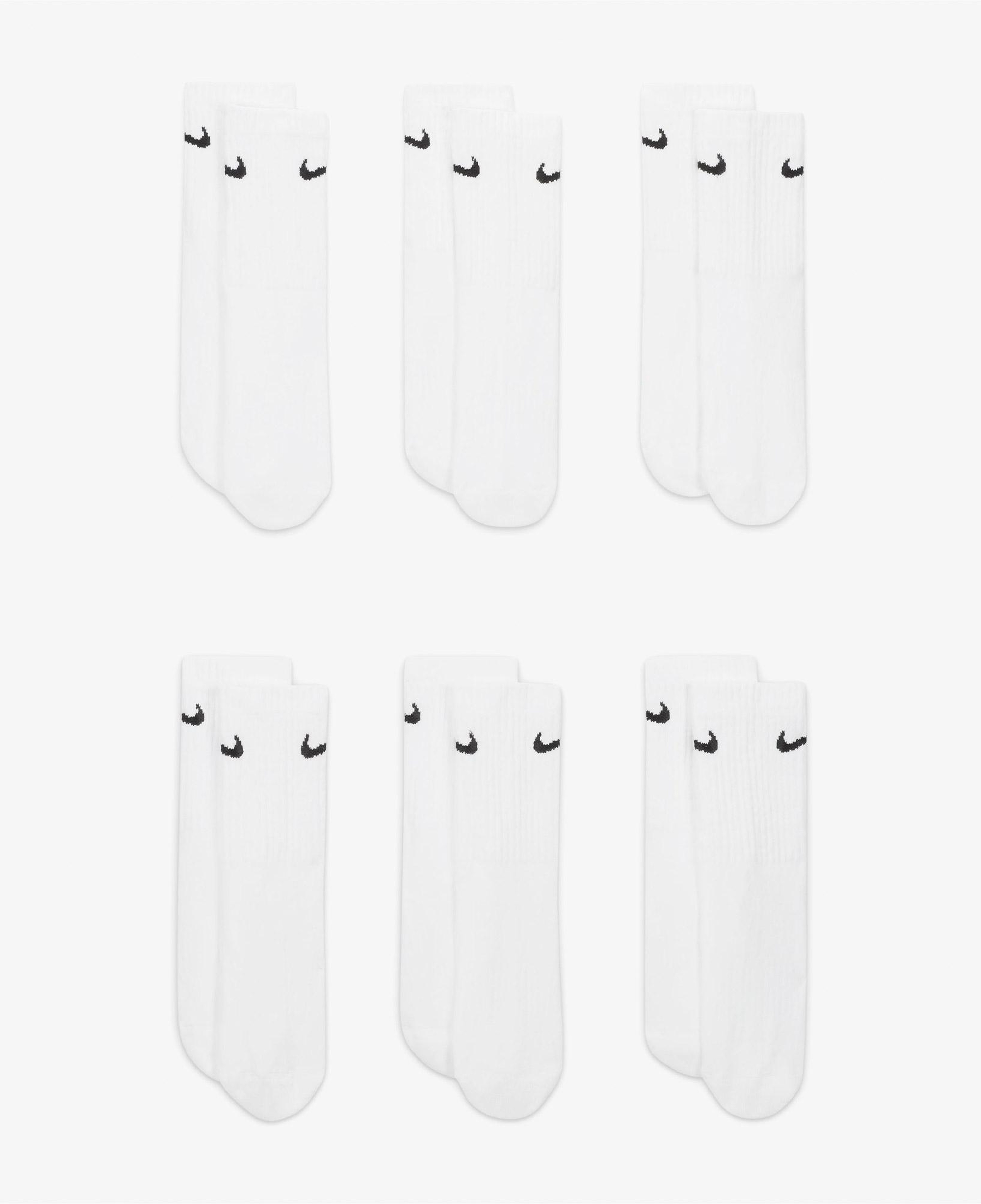 Nike Everyday Cush 6' lı Çocuk Beyaz Çorap