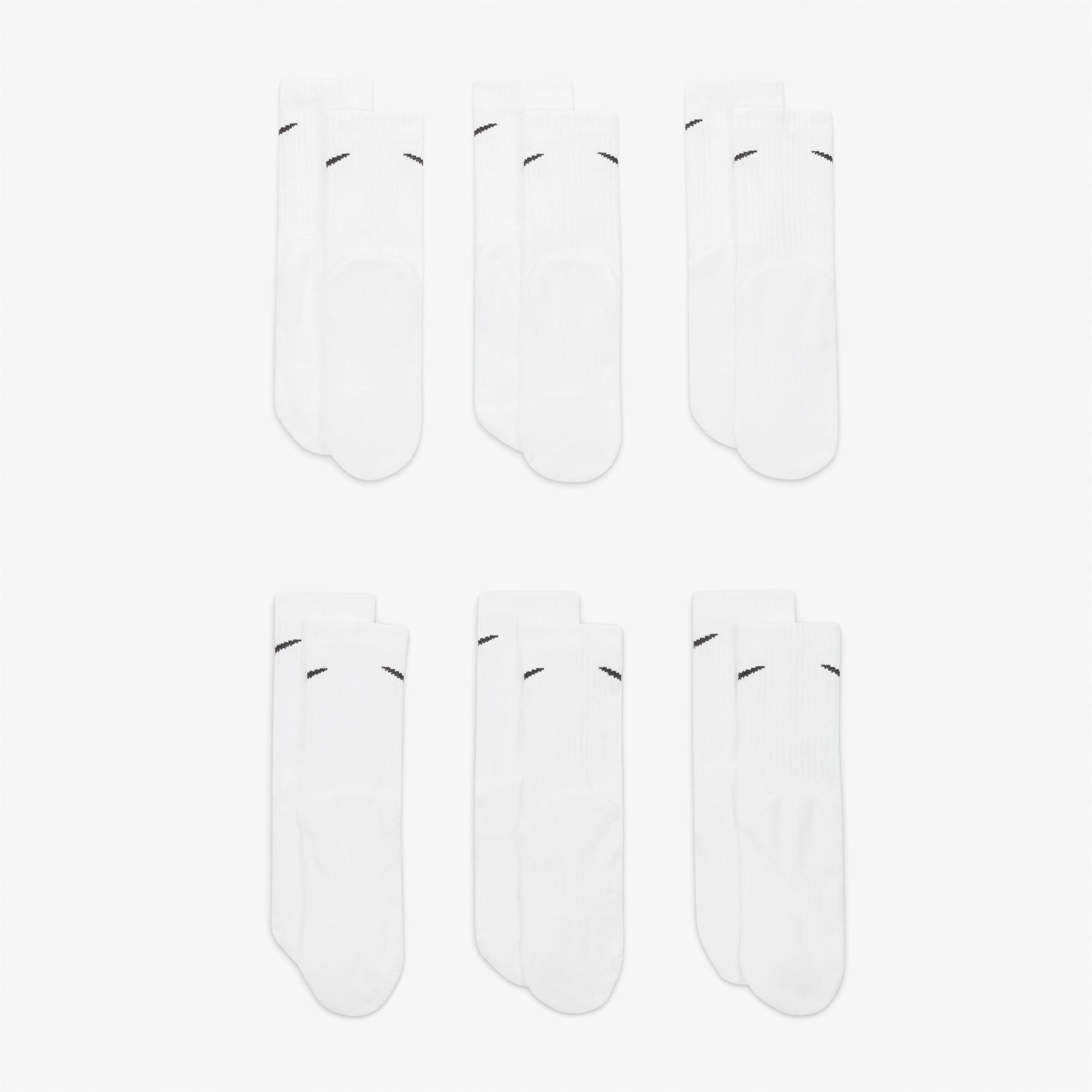 Nike Everyday Cush 6' lı Çocuk Beyaz Çorap