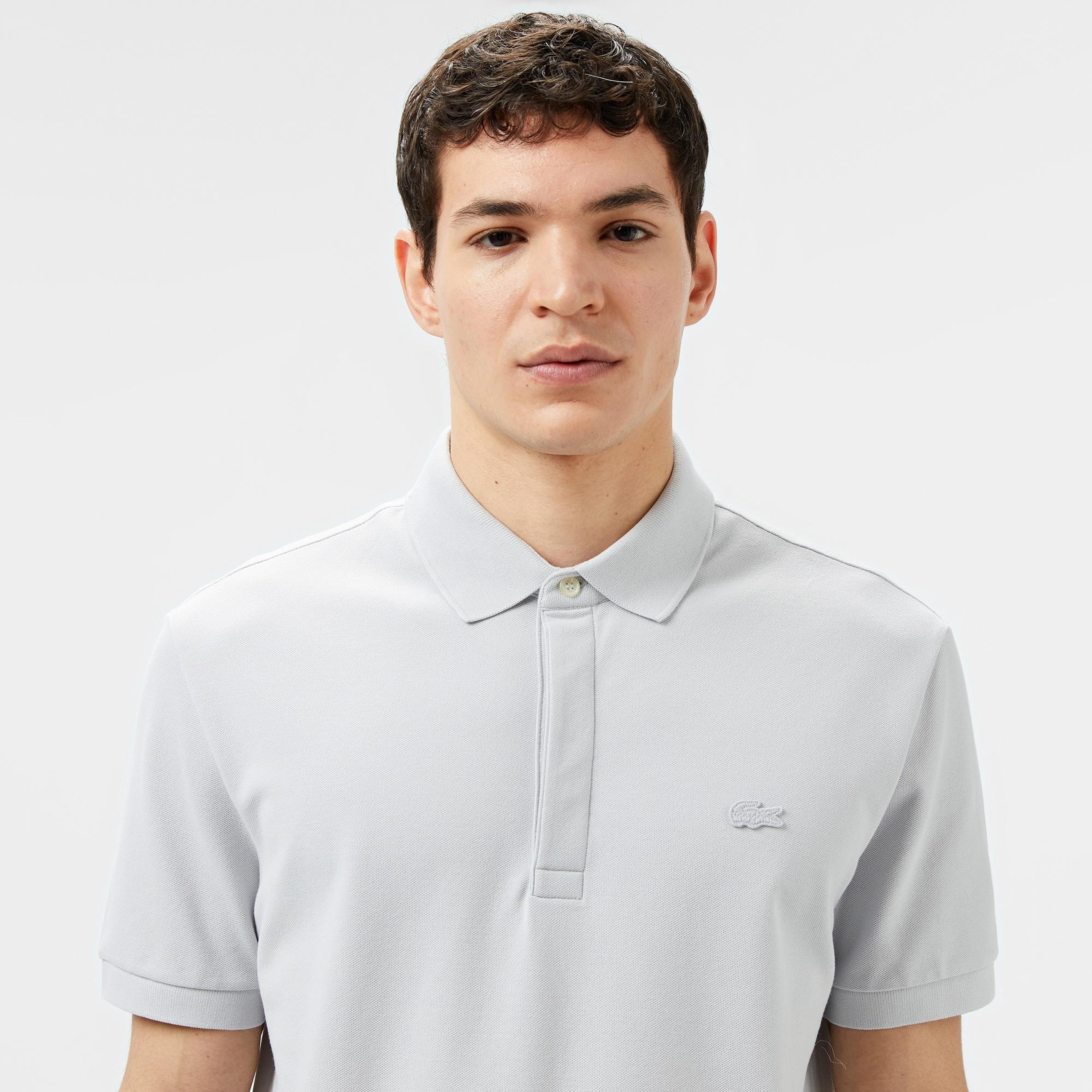 Lacoste Paris Erkek Regular Fit Gri Polo