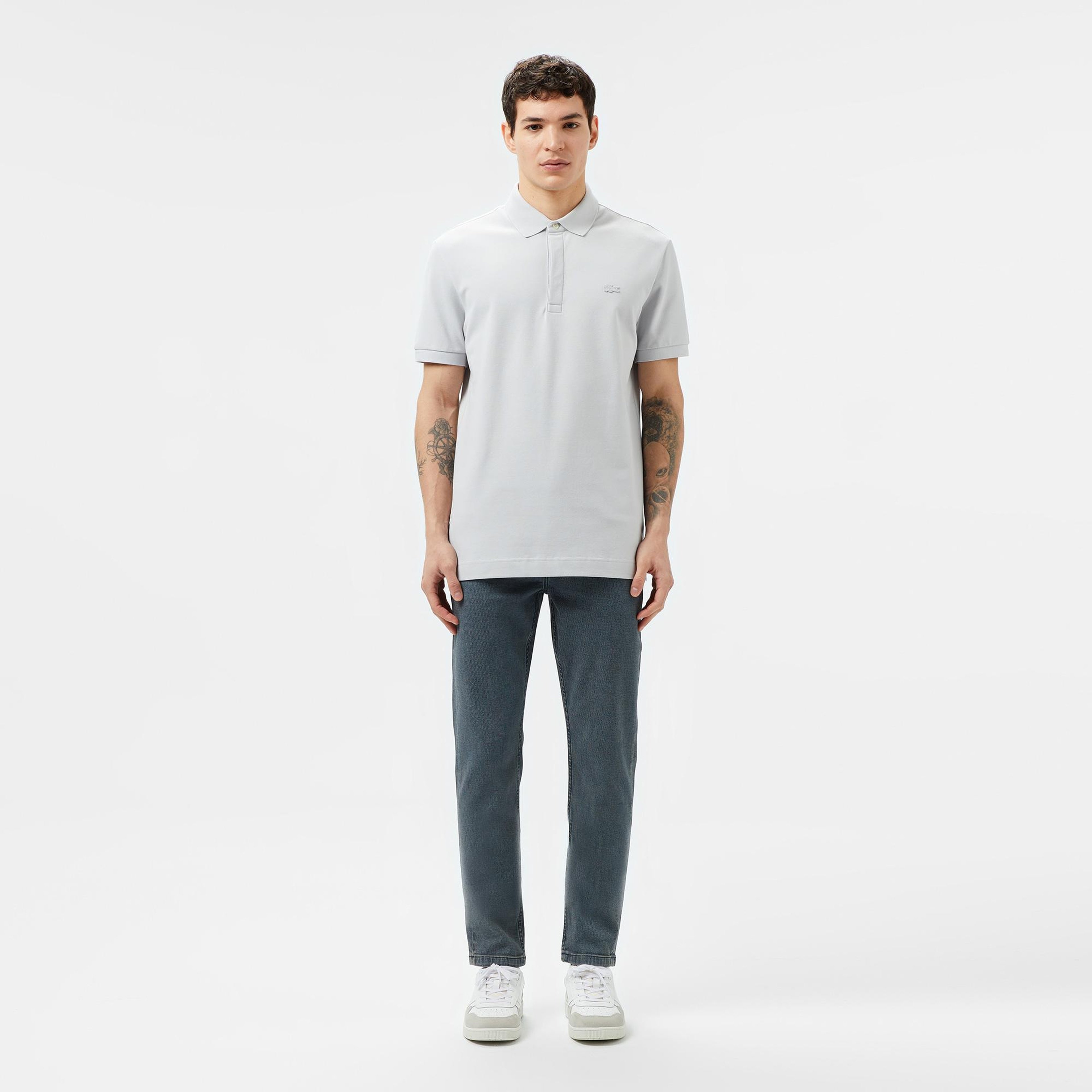 Lacoste Paris Erkek Regular Fit Gri Polo