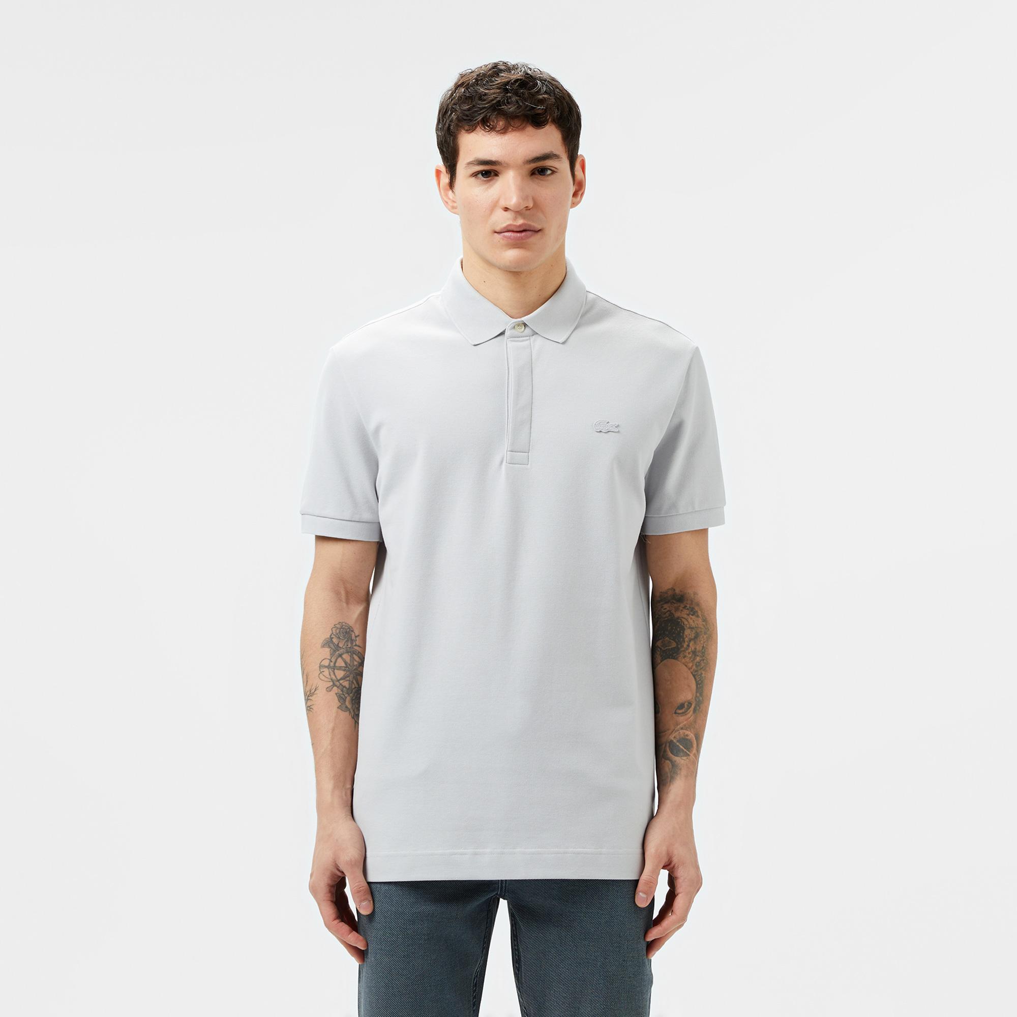Lacoste Paris Erkek Regular Fit Gri Polo