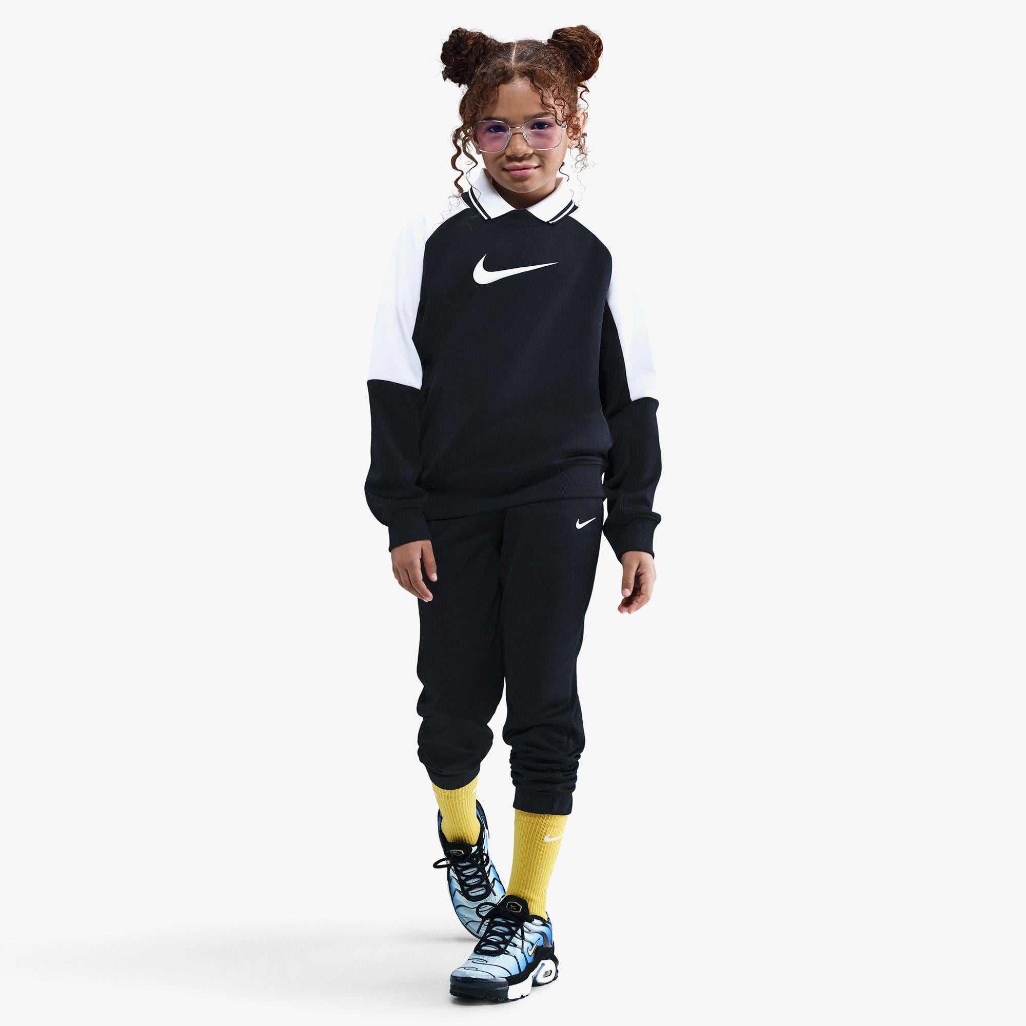 Nike Sportswear Dri-Fit Crew Çocuk Siyah Eşofman Takımı