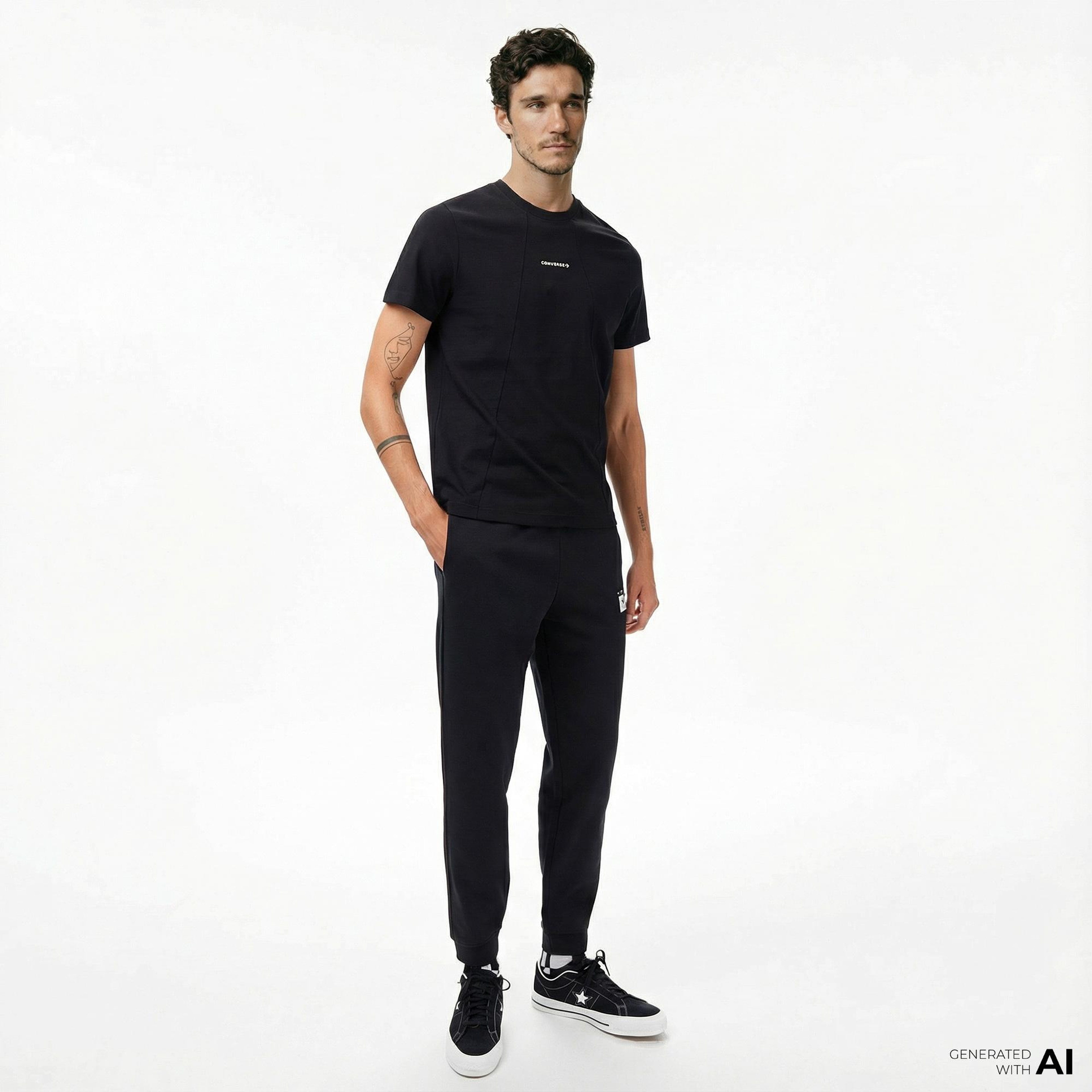 Converse Erkek Siyah T-Shirt