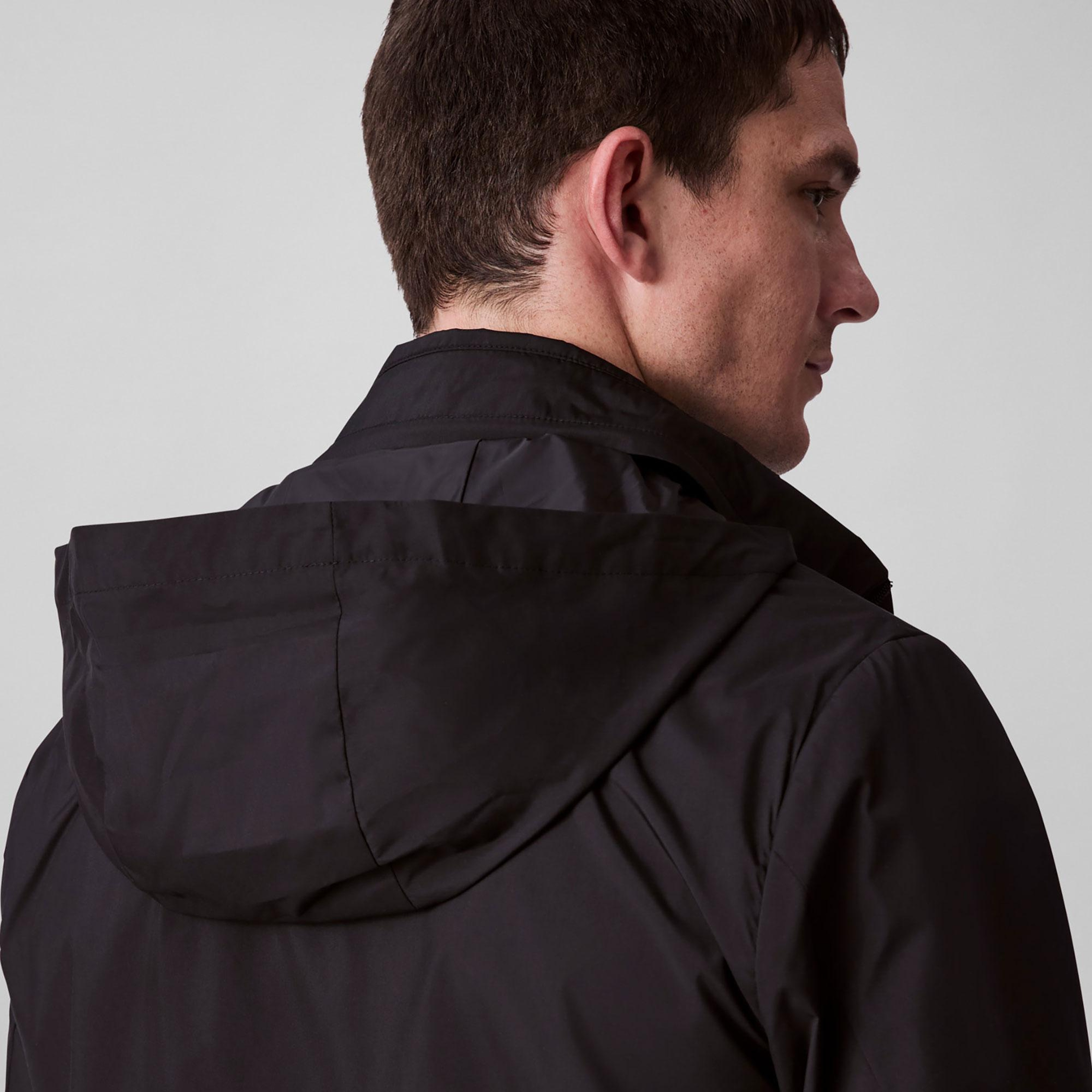 Calvin Klein Nylon Packable Hood Erkek Siyah Ceket