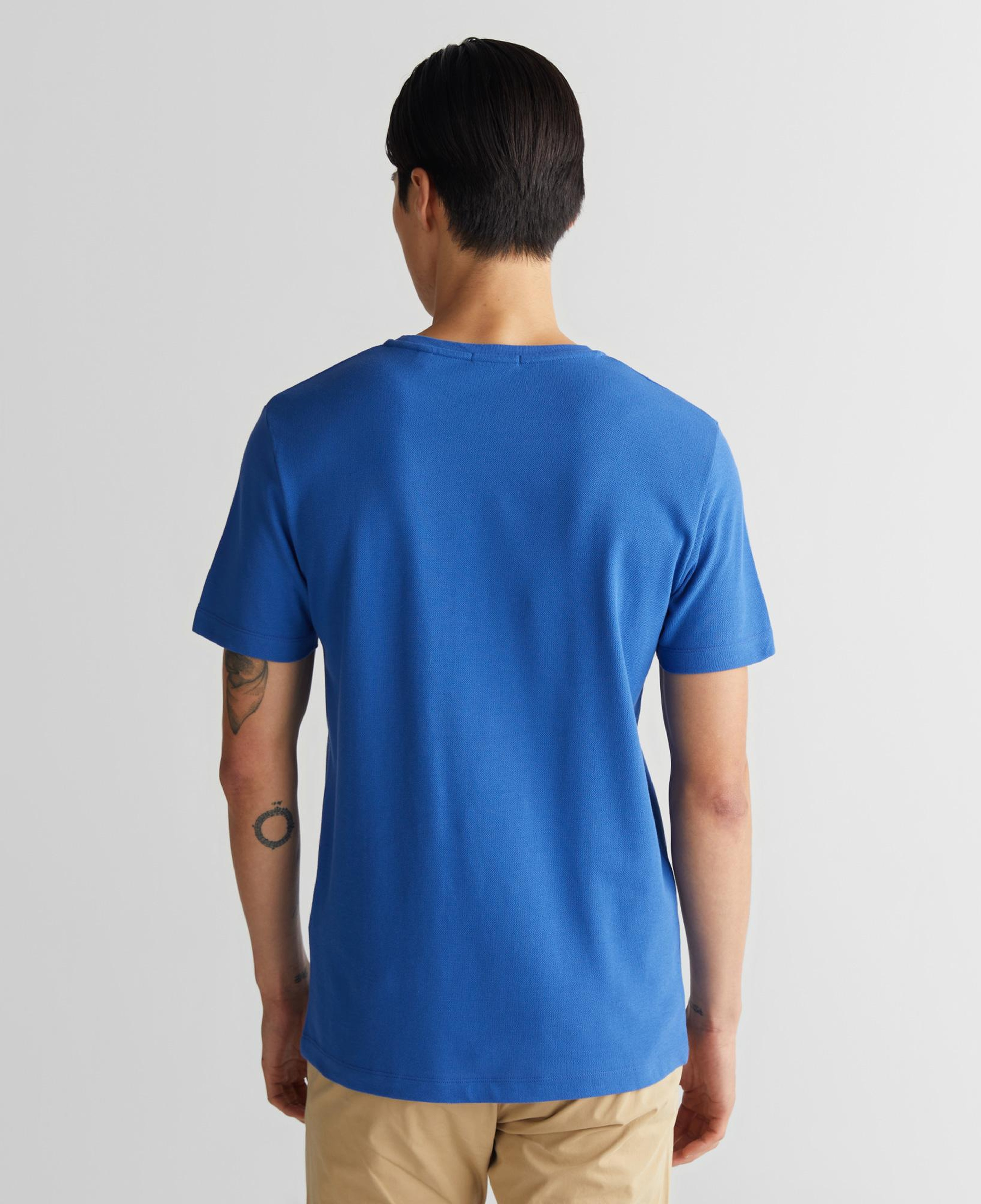 GANT Erkek Lacivert Slim Fit Bisiklet Yaka T-Shirt
