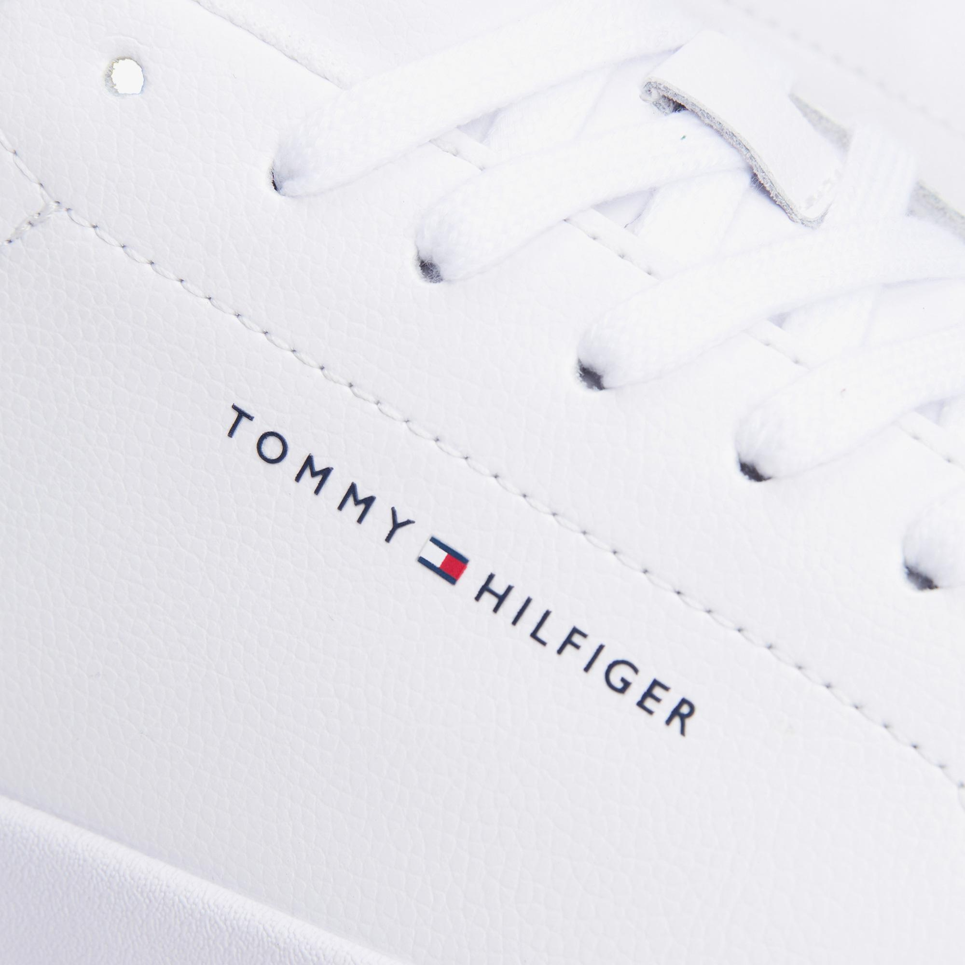 Tommy Hilfiger Court Leather Erkek Beyaz Spor Ayakkabı