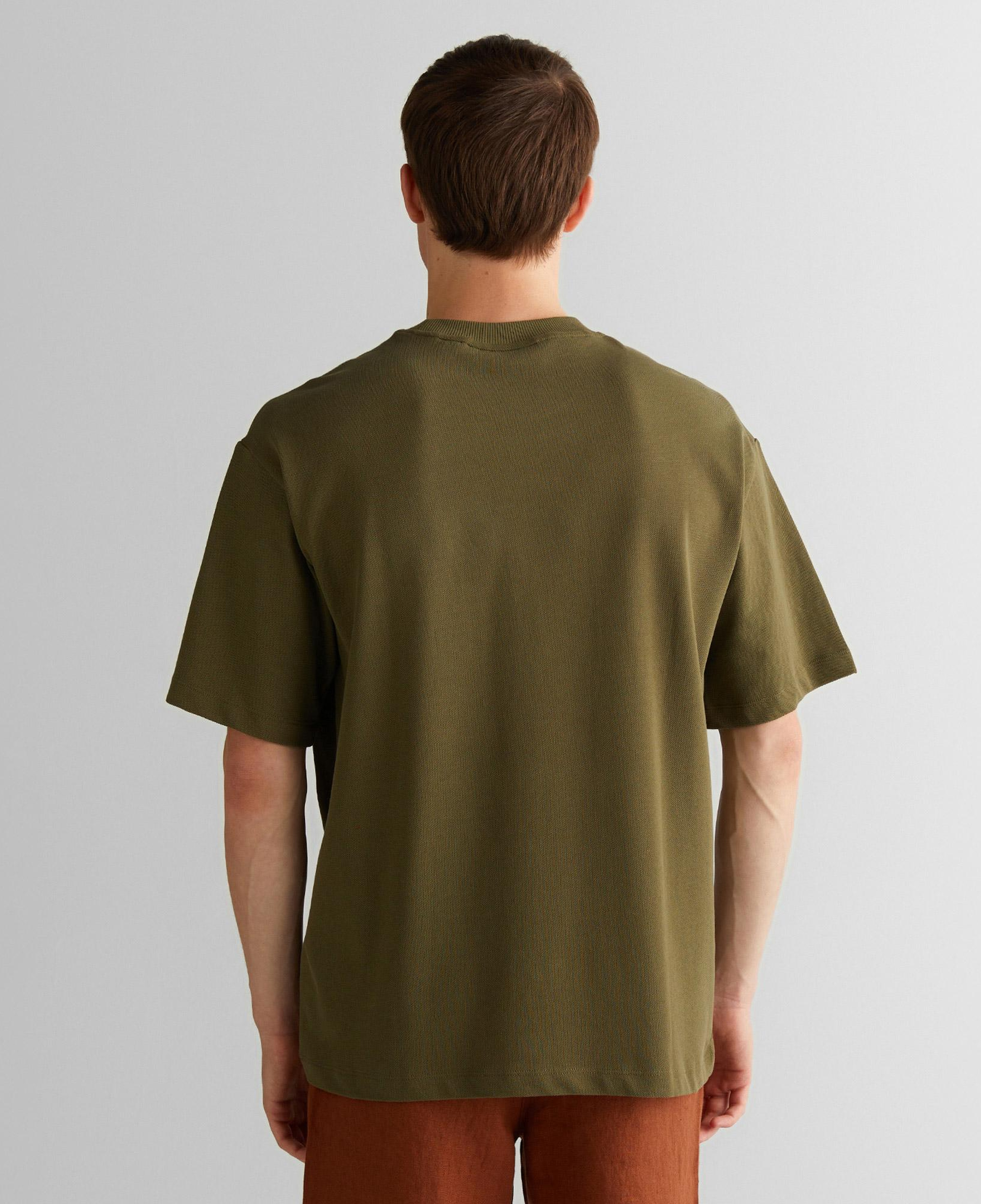 Gant Erkek Yeşil Relaxed Fit Bisiklet Yaka Logolu T-Shirt