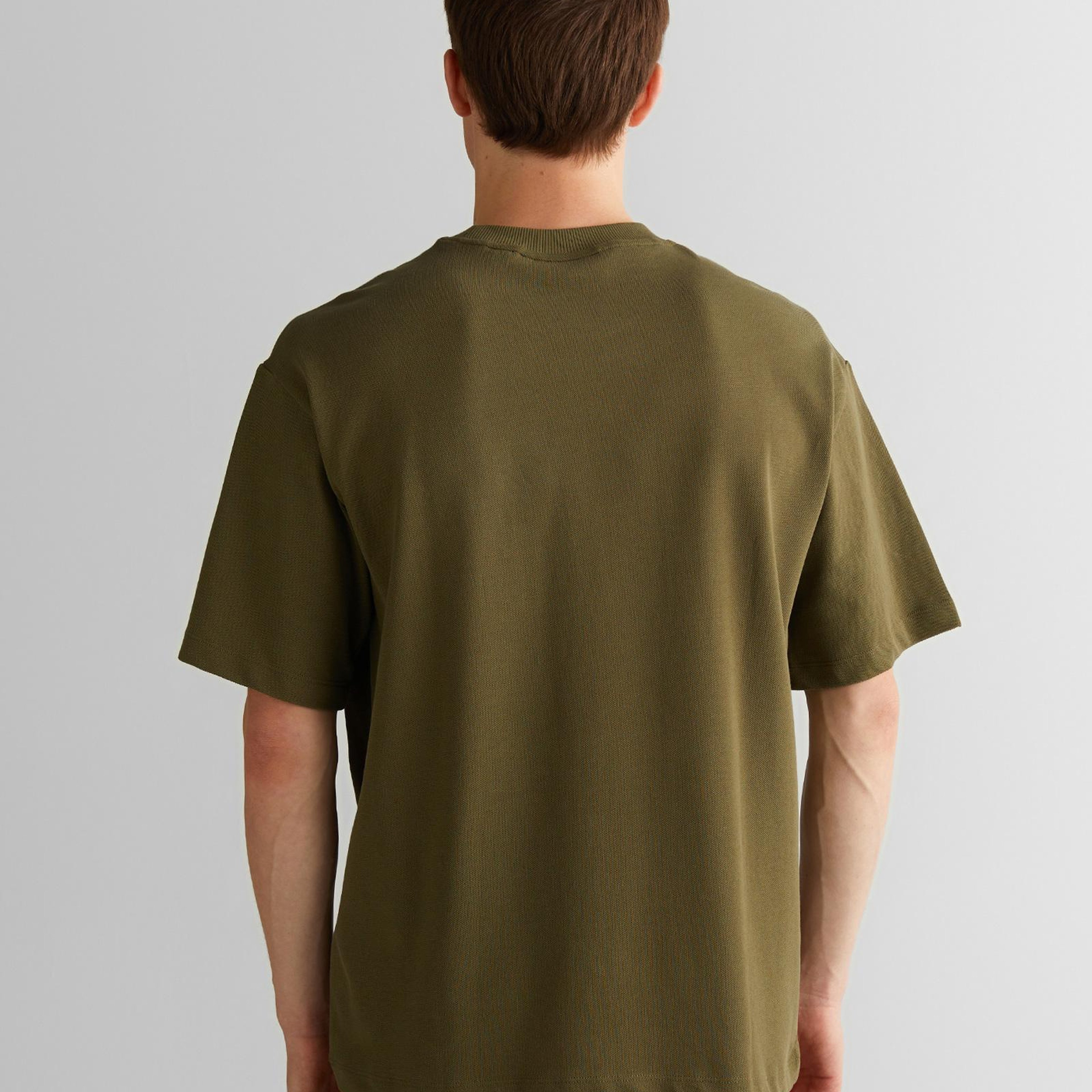 Gant Erkek Yeşil Relaxed Fit Bisiklet Yaka Logolu T-Shirt