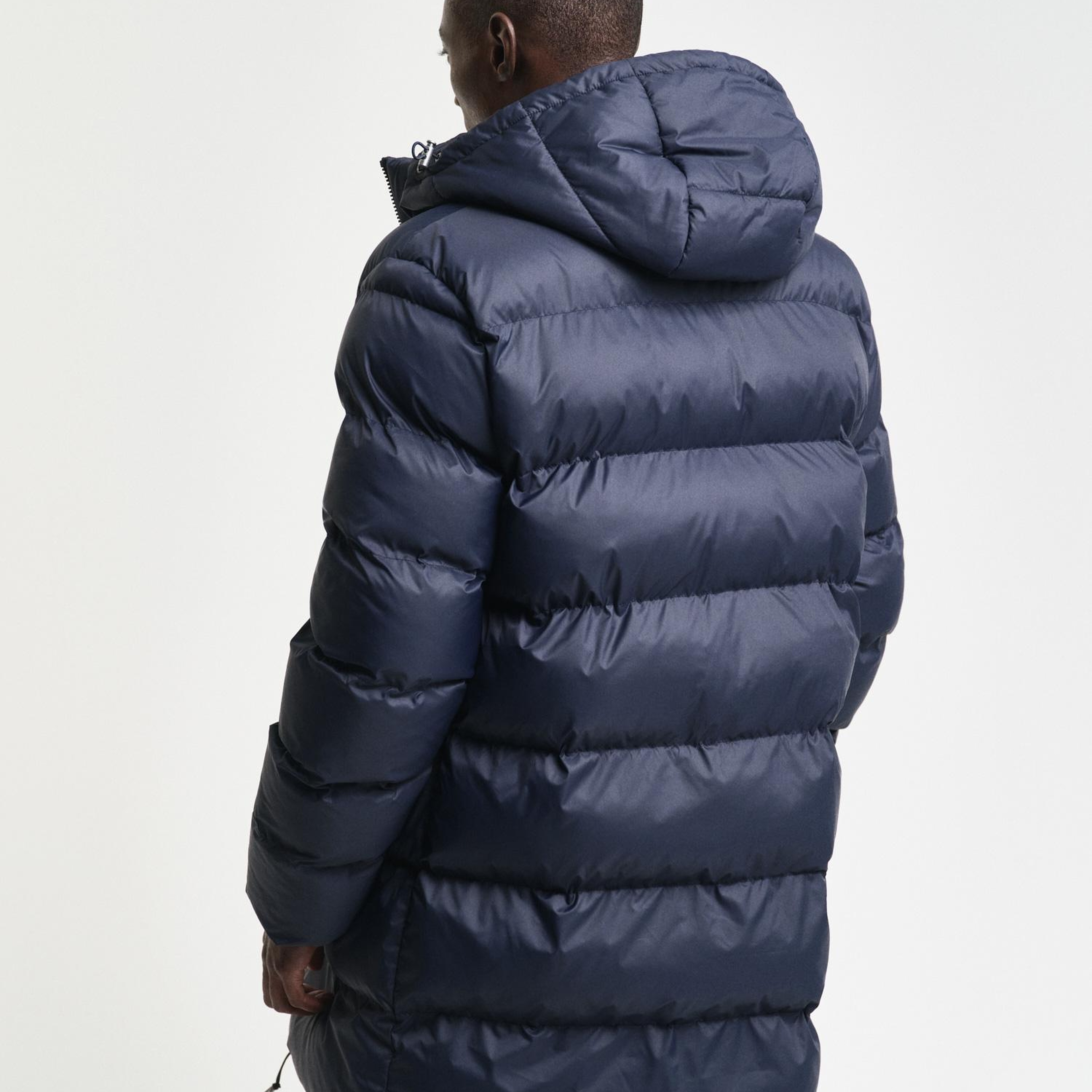 GANT Erkek Lacivert Kapüşonlu Mont