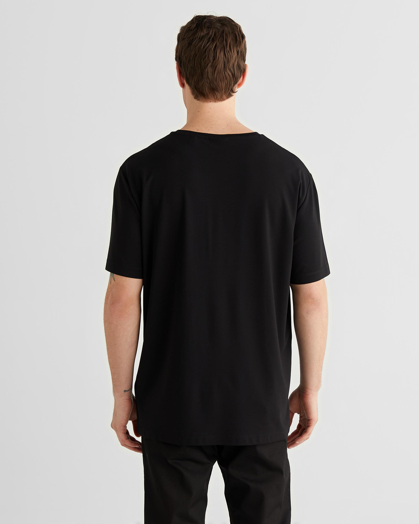 GANT Erkek Siyah Baskılı Kısa Kollu T-Shirt