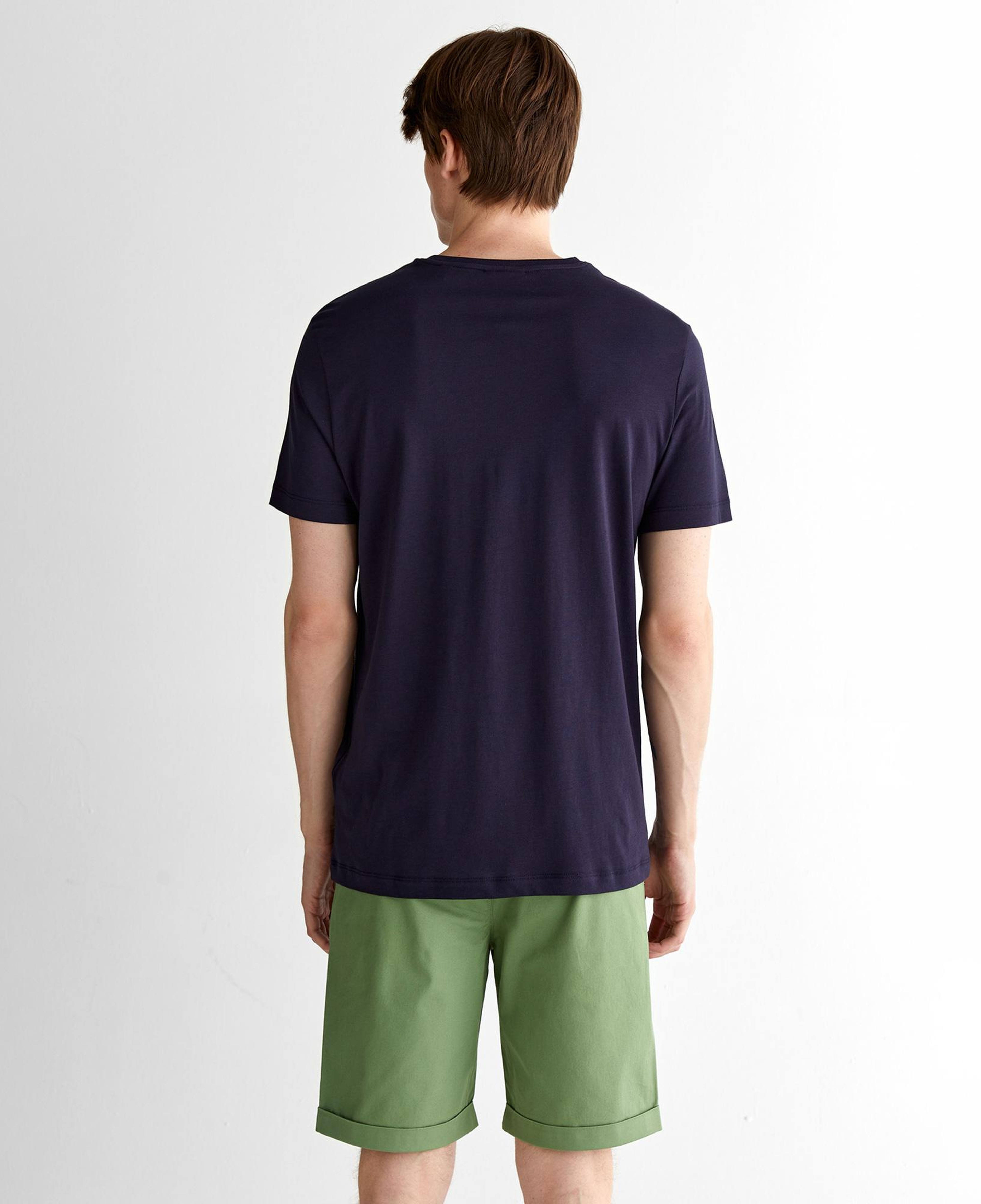 GANT Erkek Lacivert Regular Fit Bisiklet Yaka T-shirt