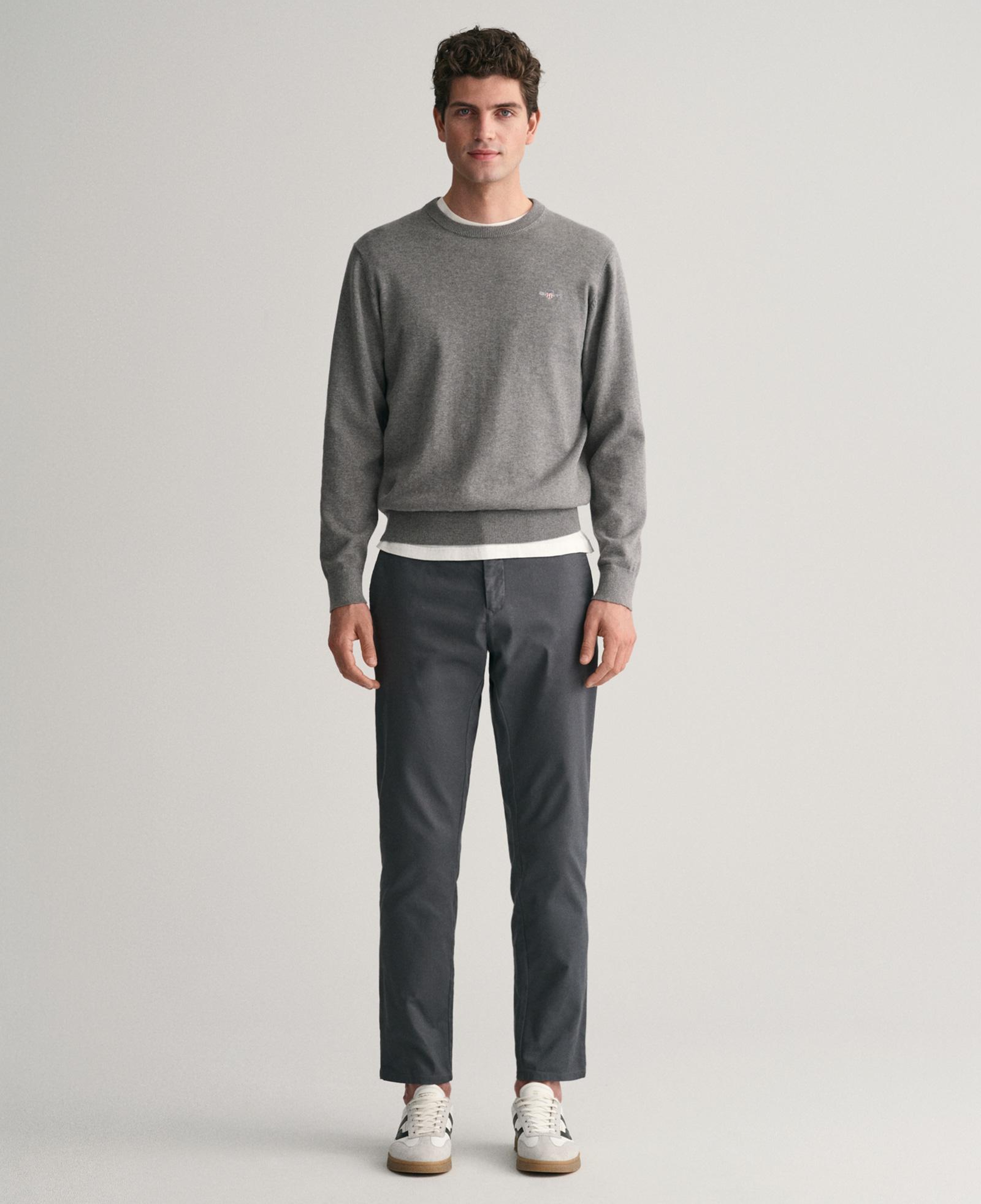 Gant Erkek Gri Slim Fit Chino Pantolon