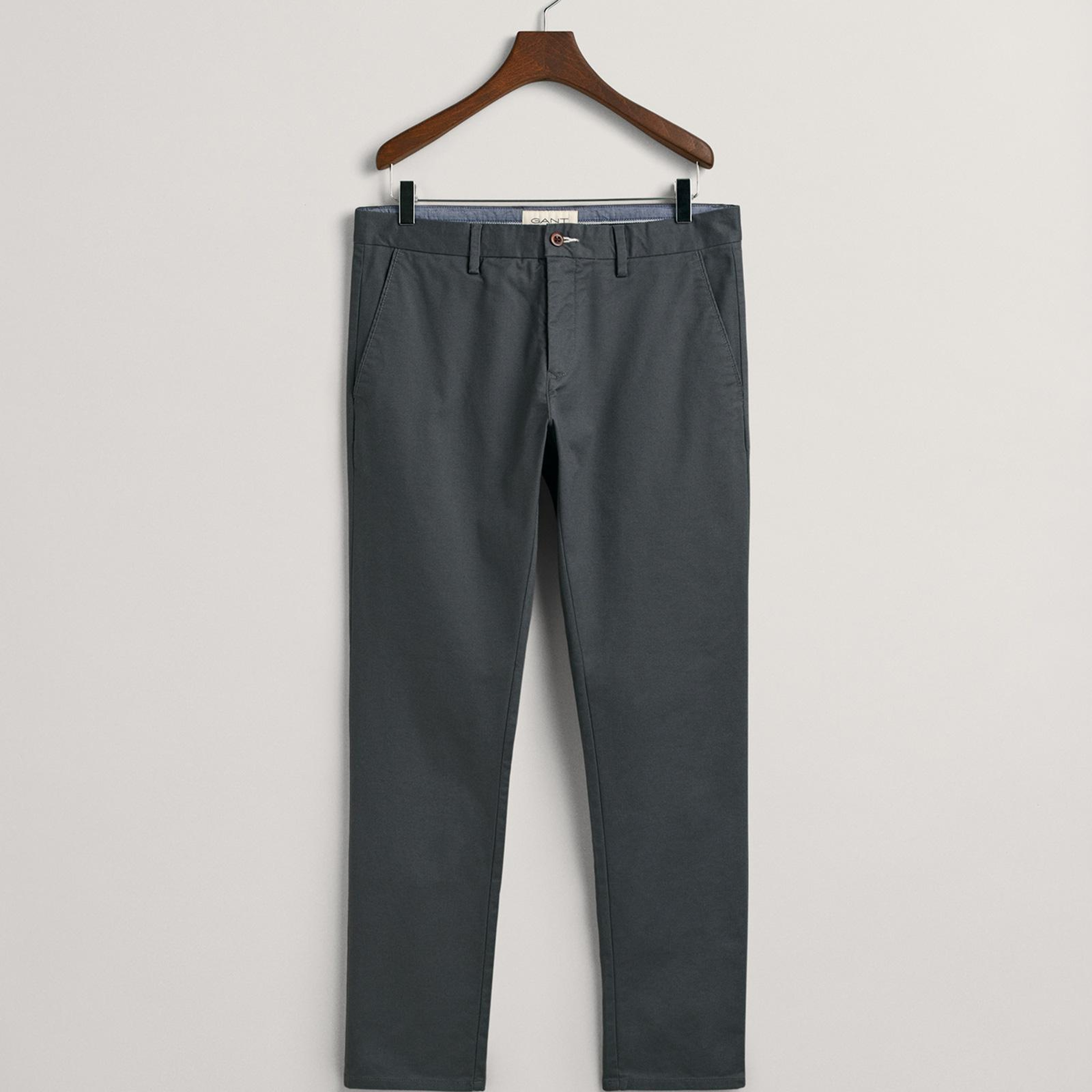 Gant Erkek Gri Slim Fit Chino Pantolon