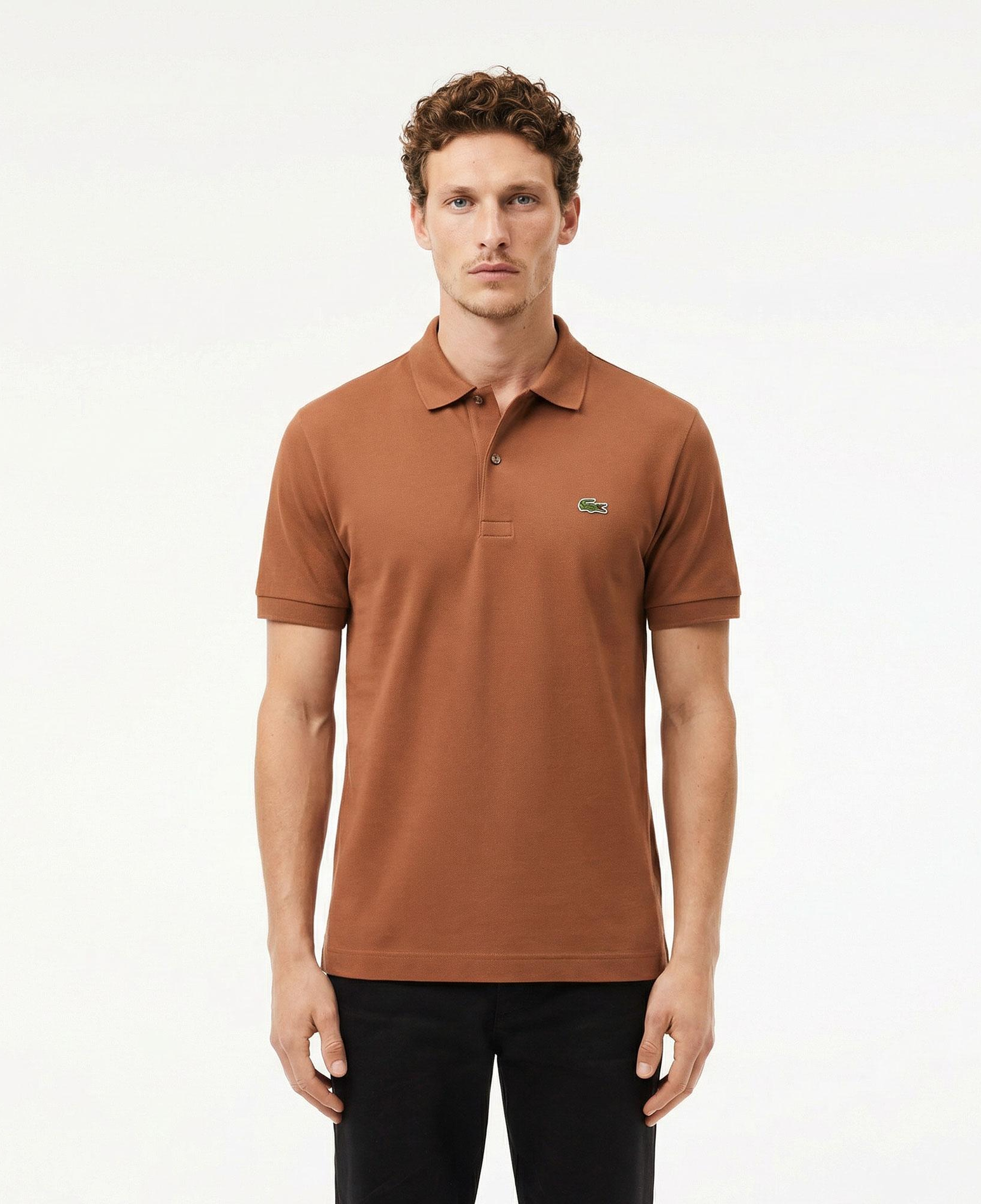 Erkek Regular Fit Kahverengi Paris Polo