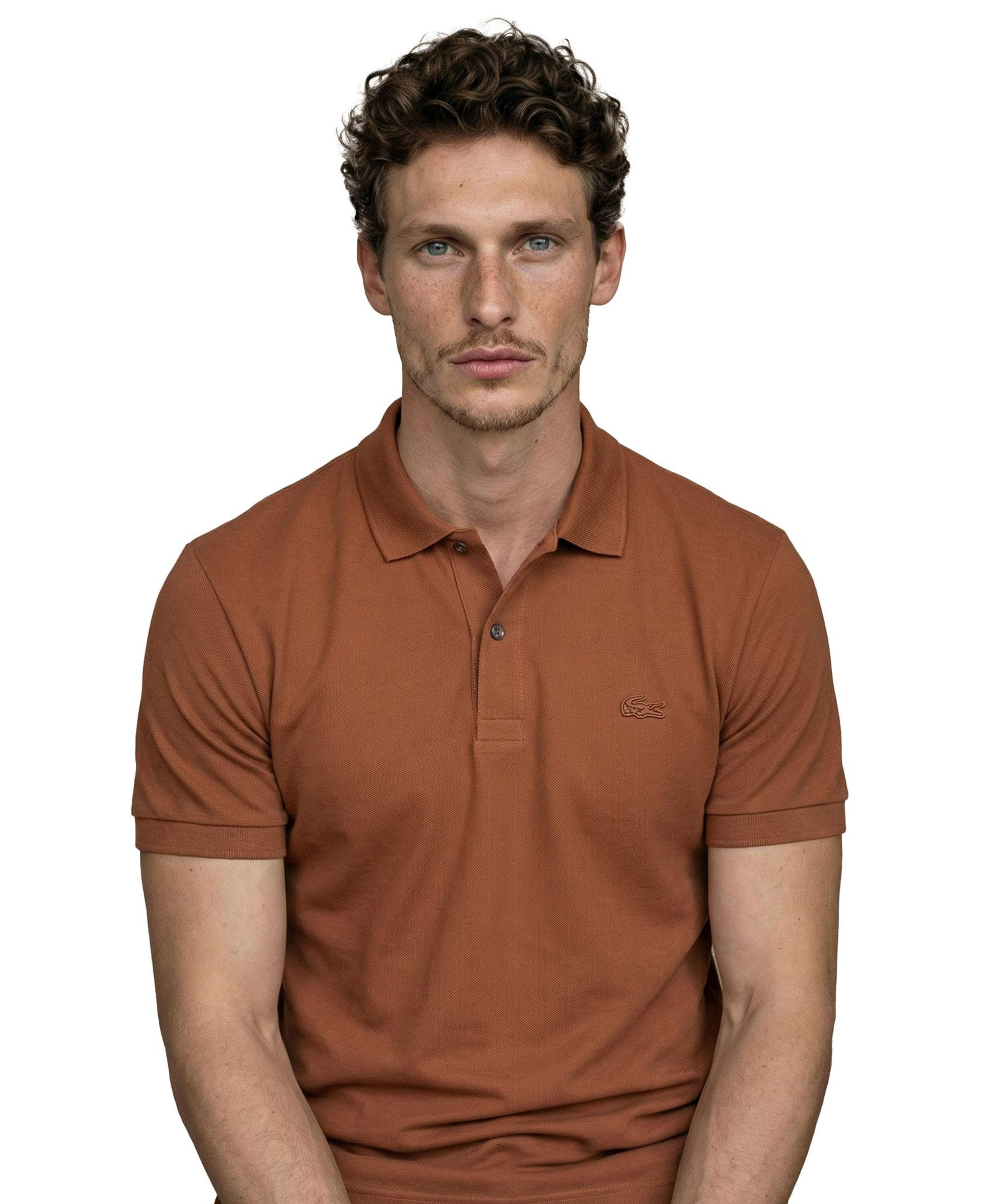 Erkek Regular Fit Kahverengi Paris Polo