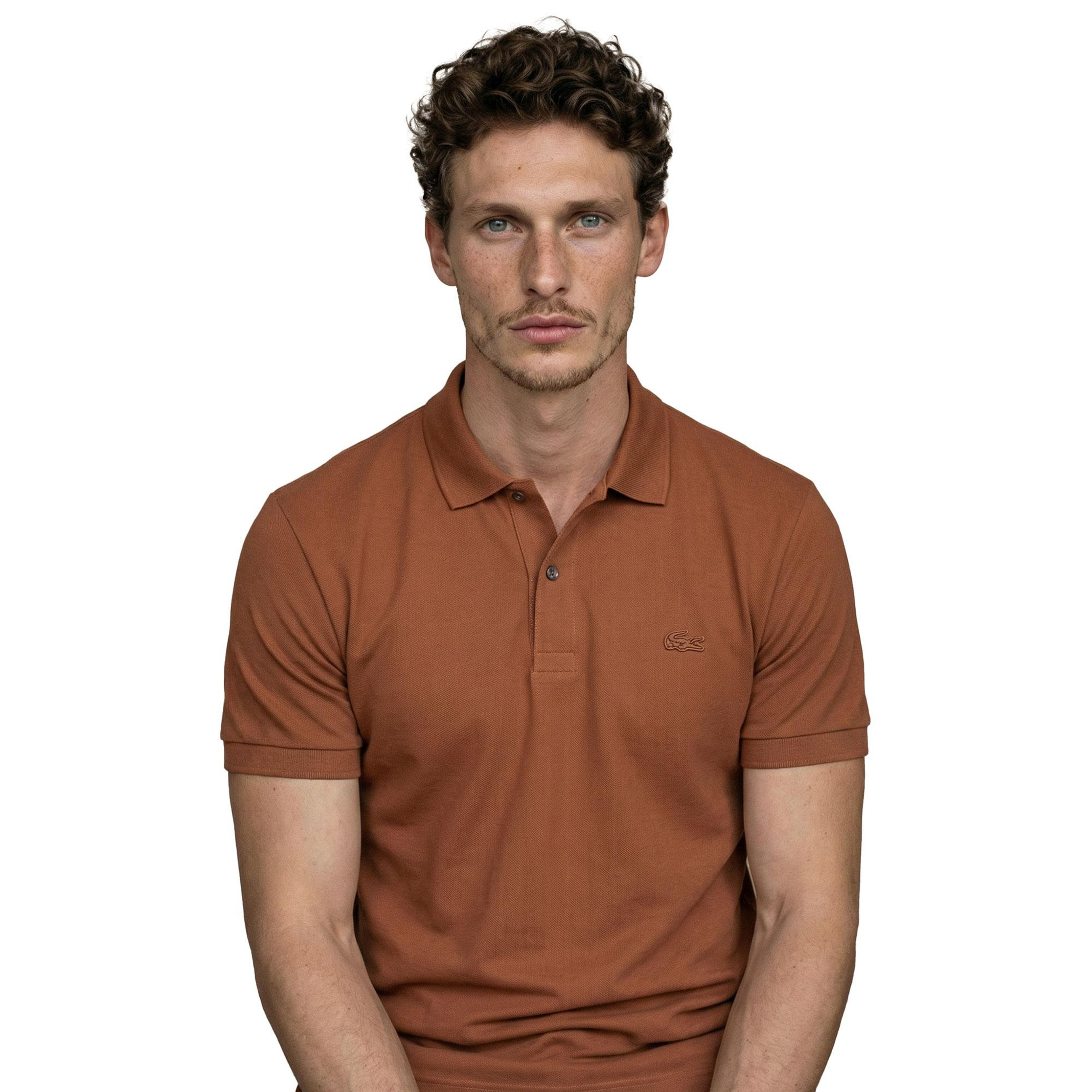 Erkek Regular Fit Kahverengi Paris Polo