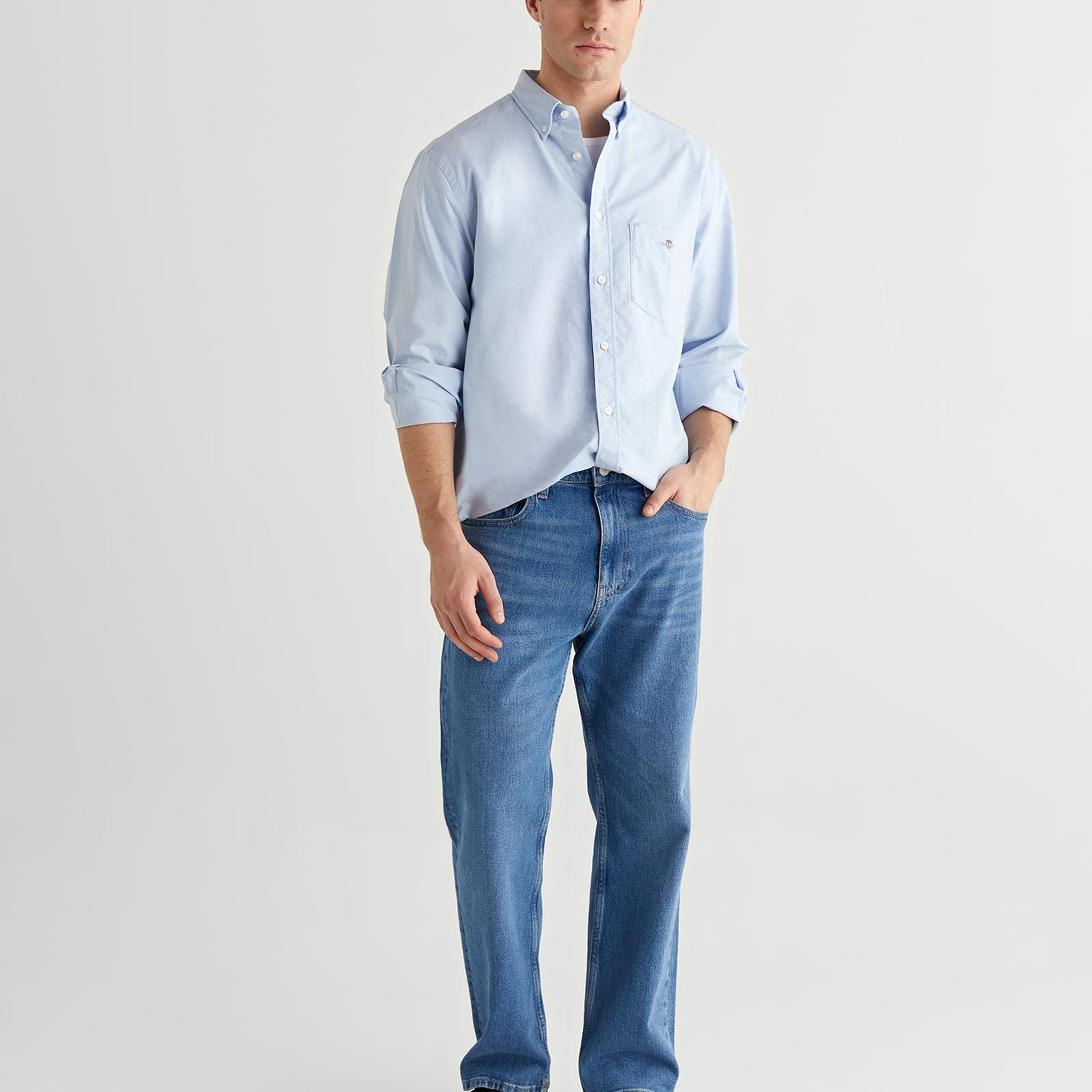 Gant Erkek Mavi Gömlek