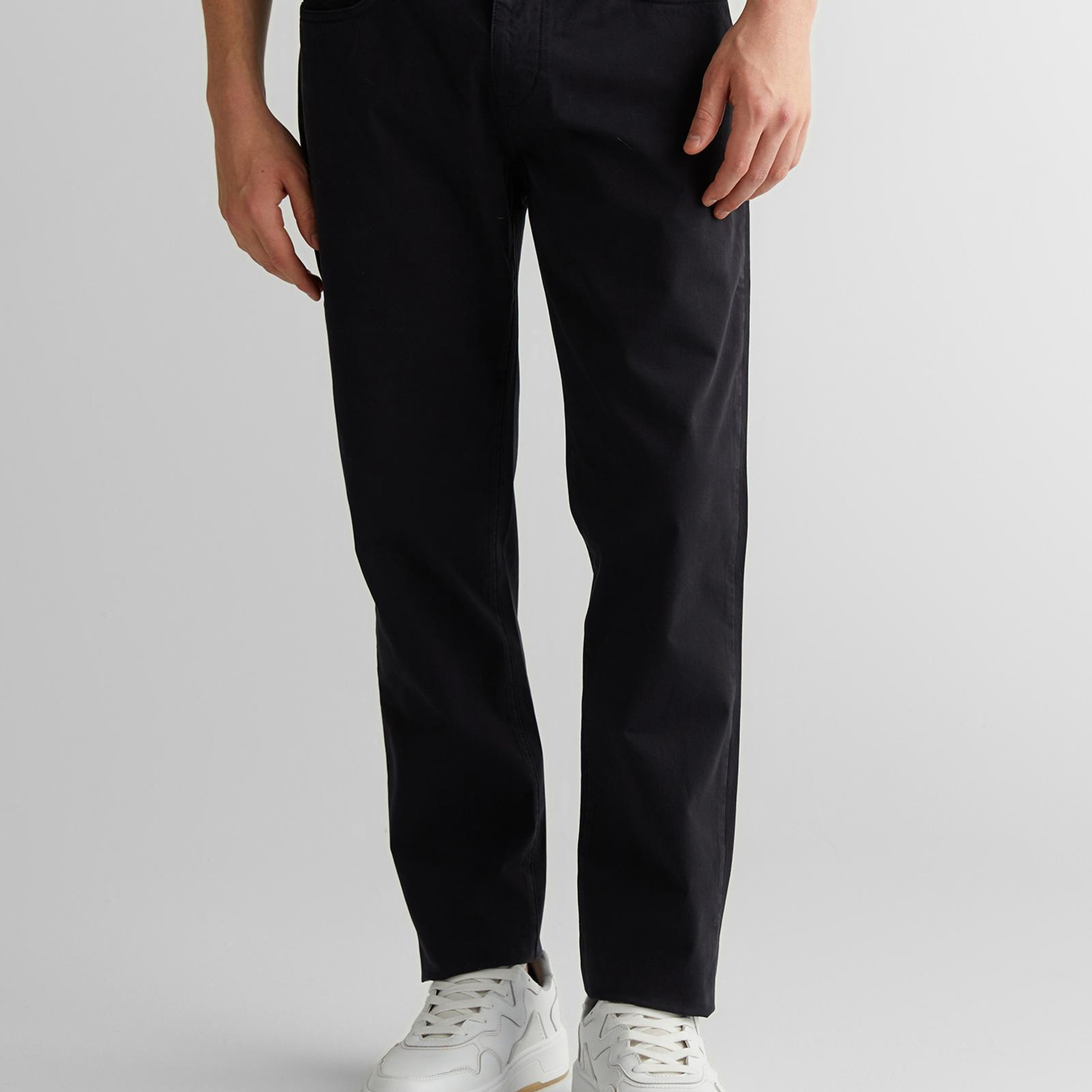 GANT Erkek Siyah Regular Fit Pantolon