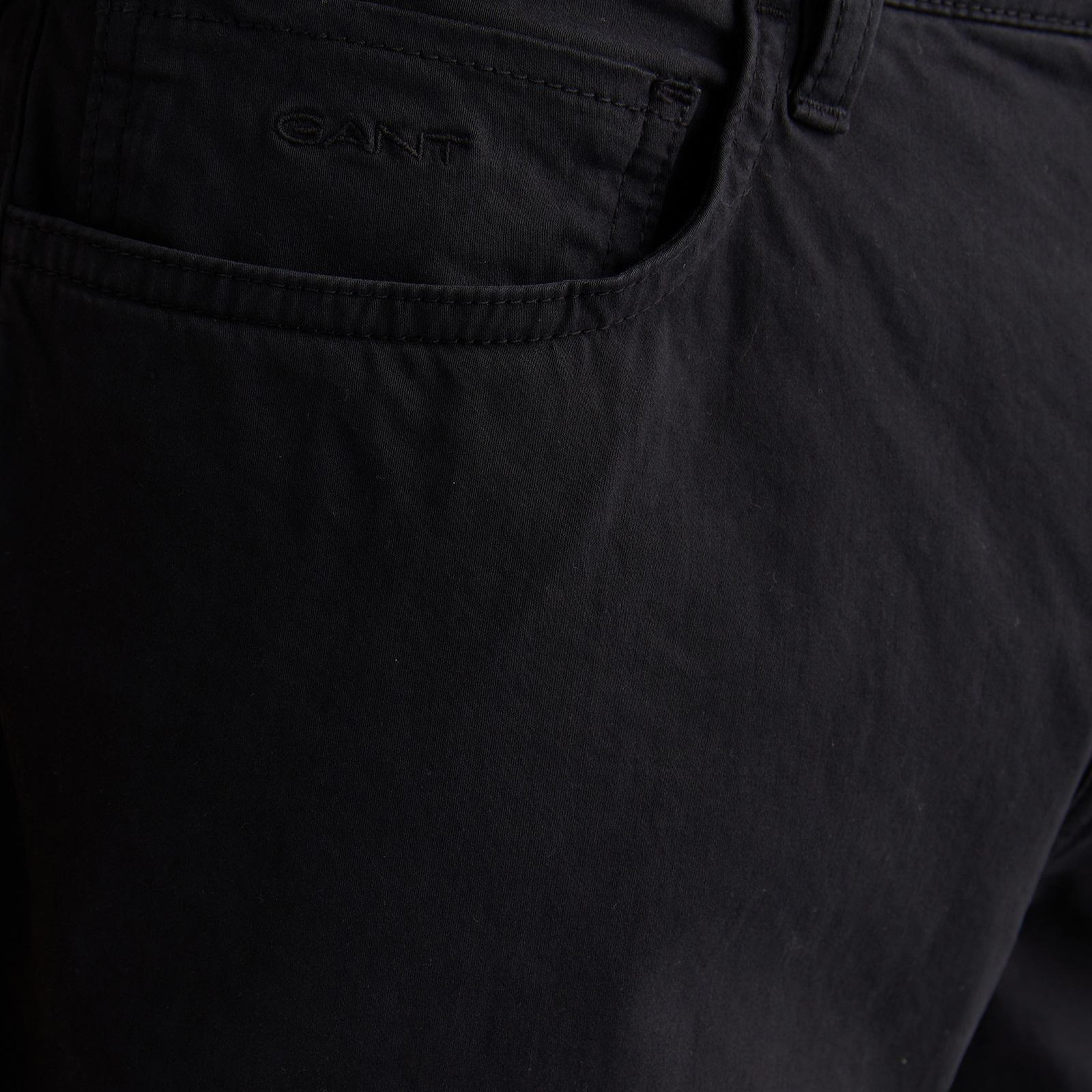 GANT Erkek Siyah Regular Fit Pantolon