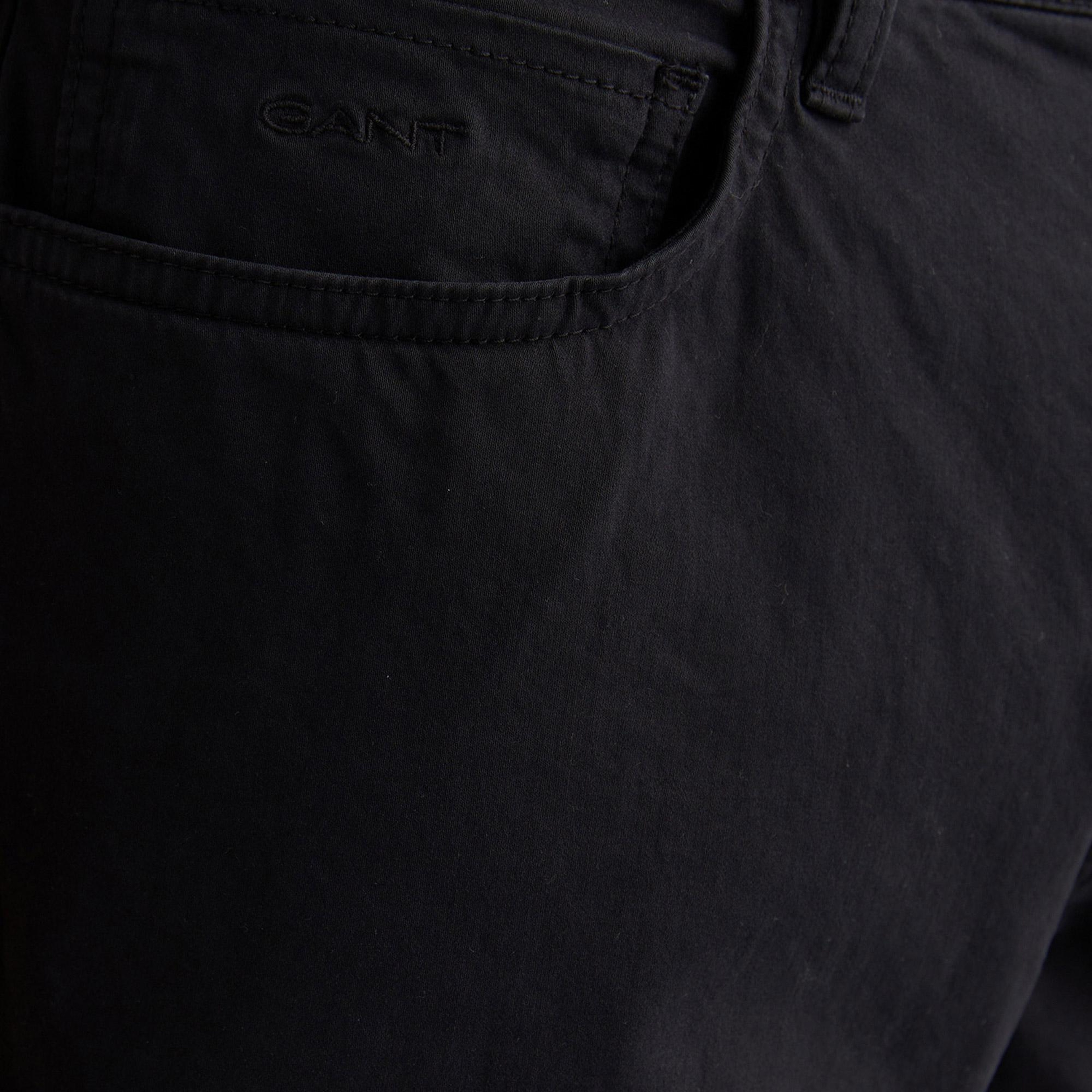 GANT Erkek Siyah Regular Fit Pantolon