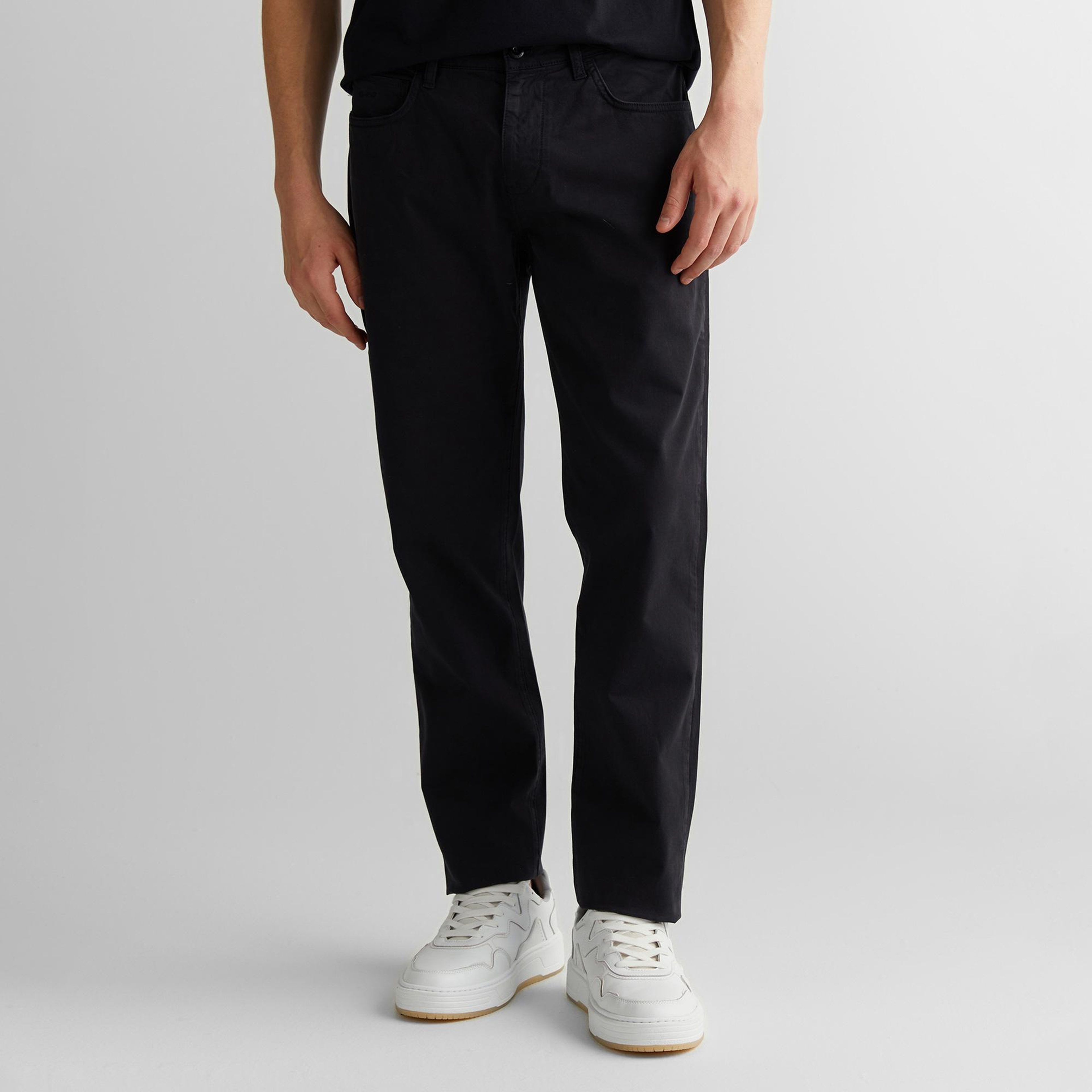 GANT Erkek Siyah Regular Fit Pantolon