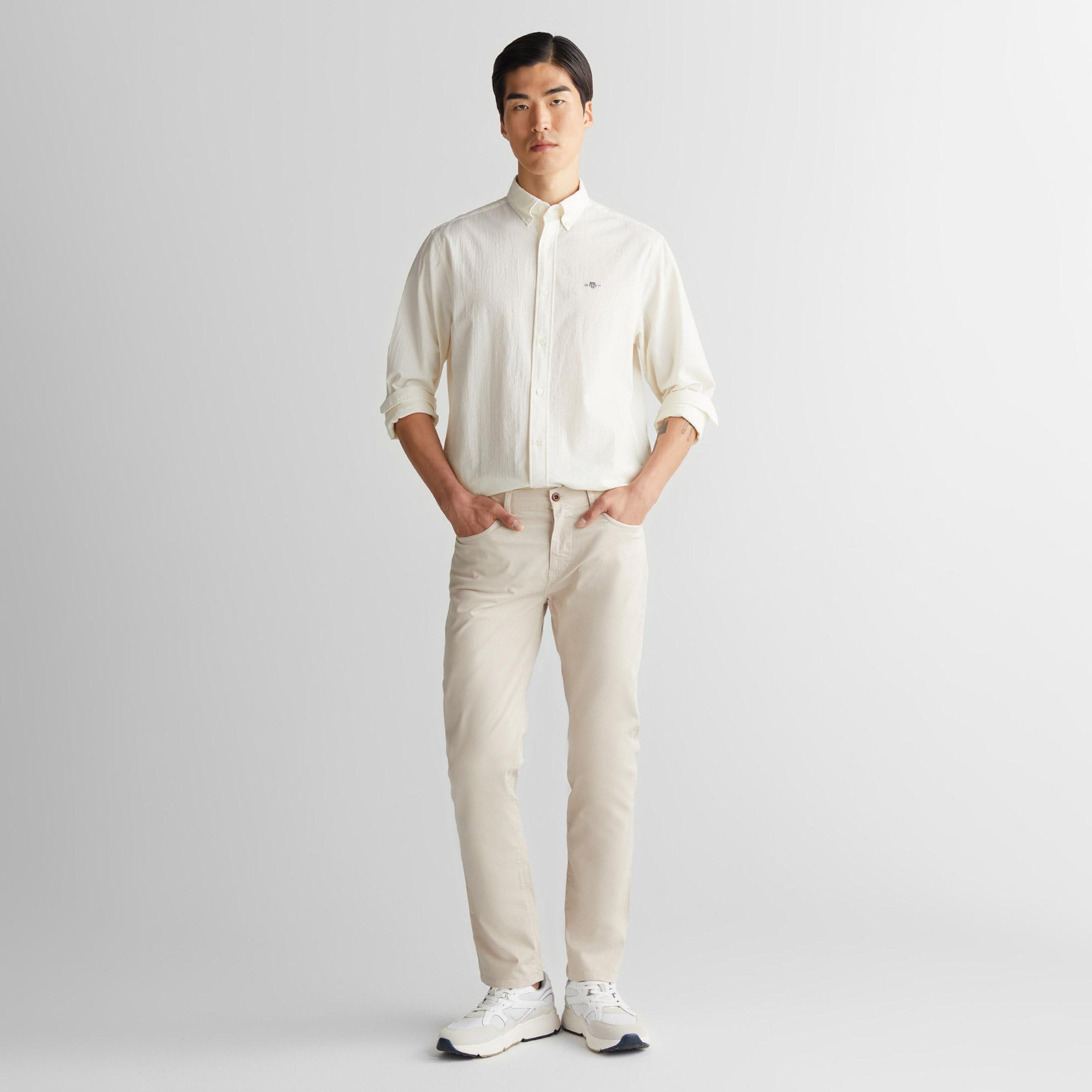 GANT Erkek Bej Regular Fit Pantolon